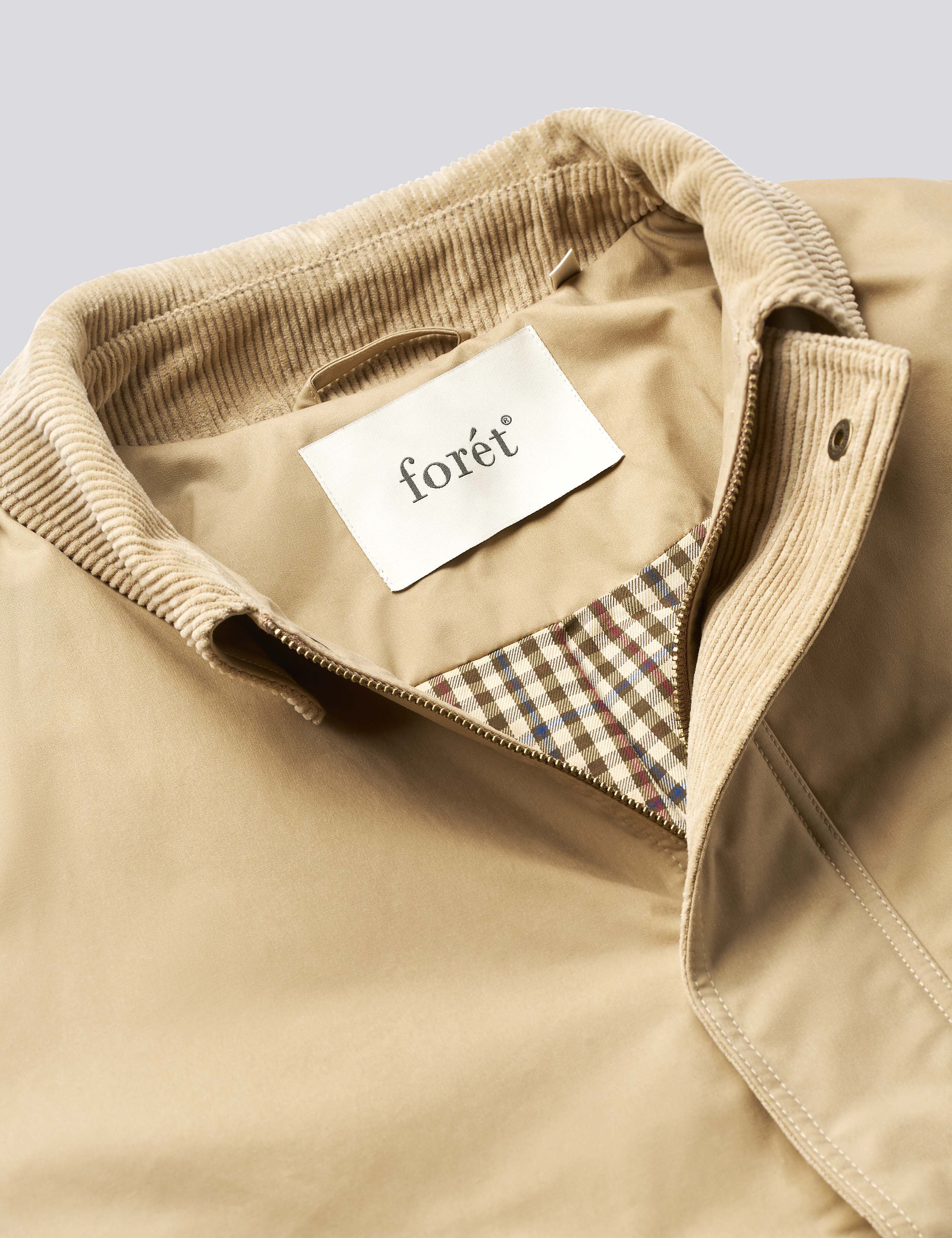 ASPEN PADDED OILSKIN JACKET - KHAKI - Image 3