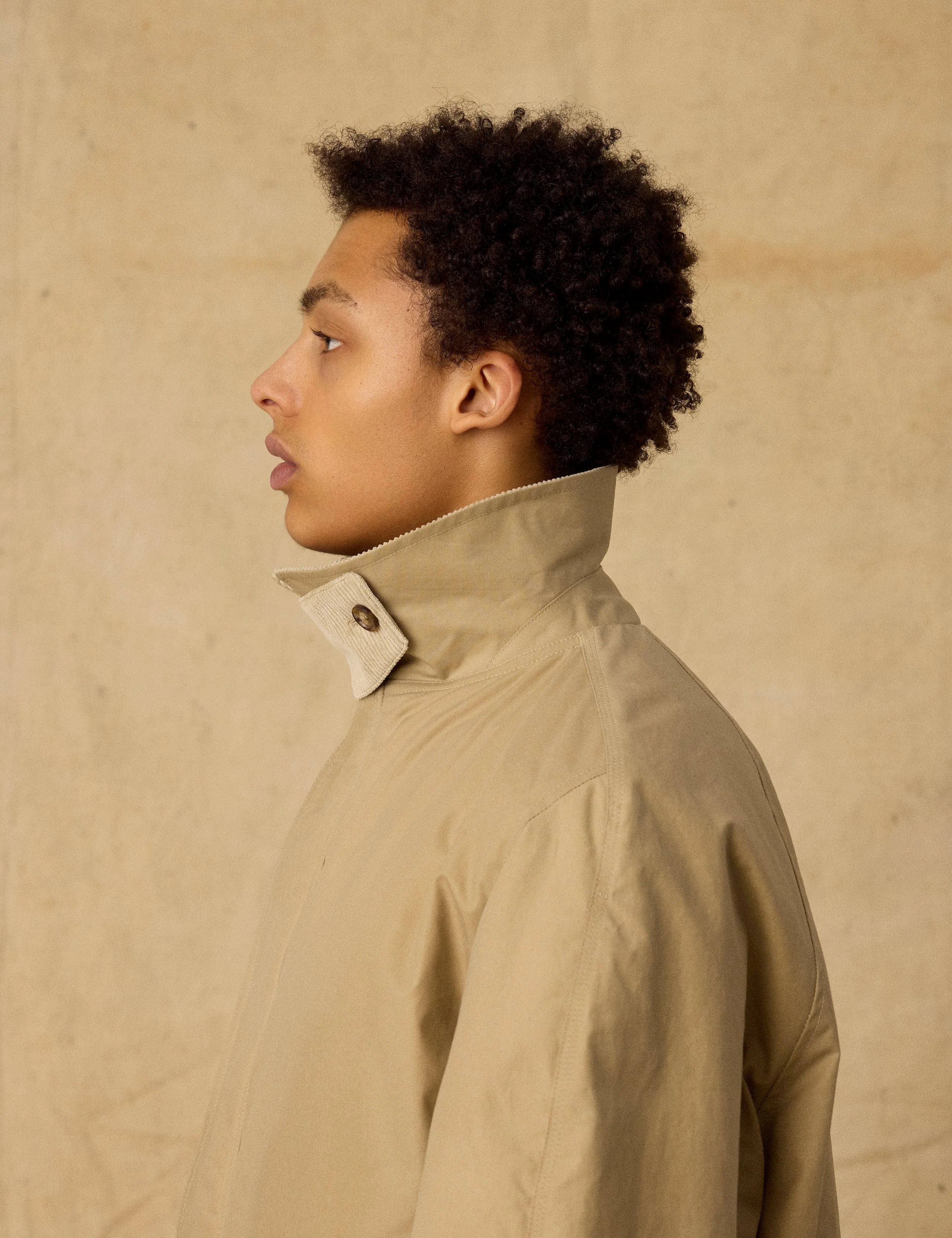 ASPEN PADDED OILSKIN JACKET - KHAKI - Image 9
