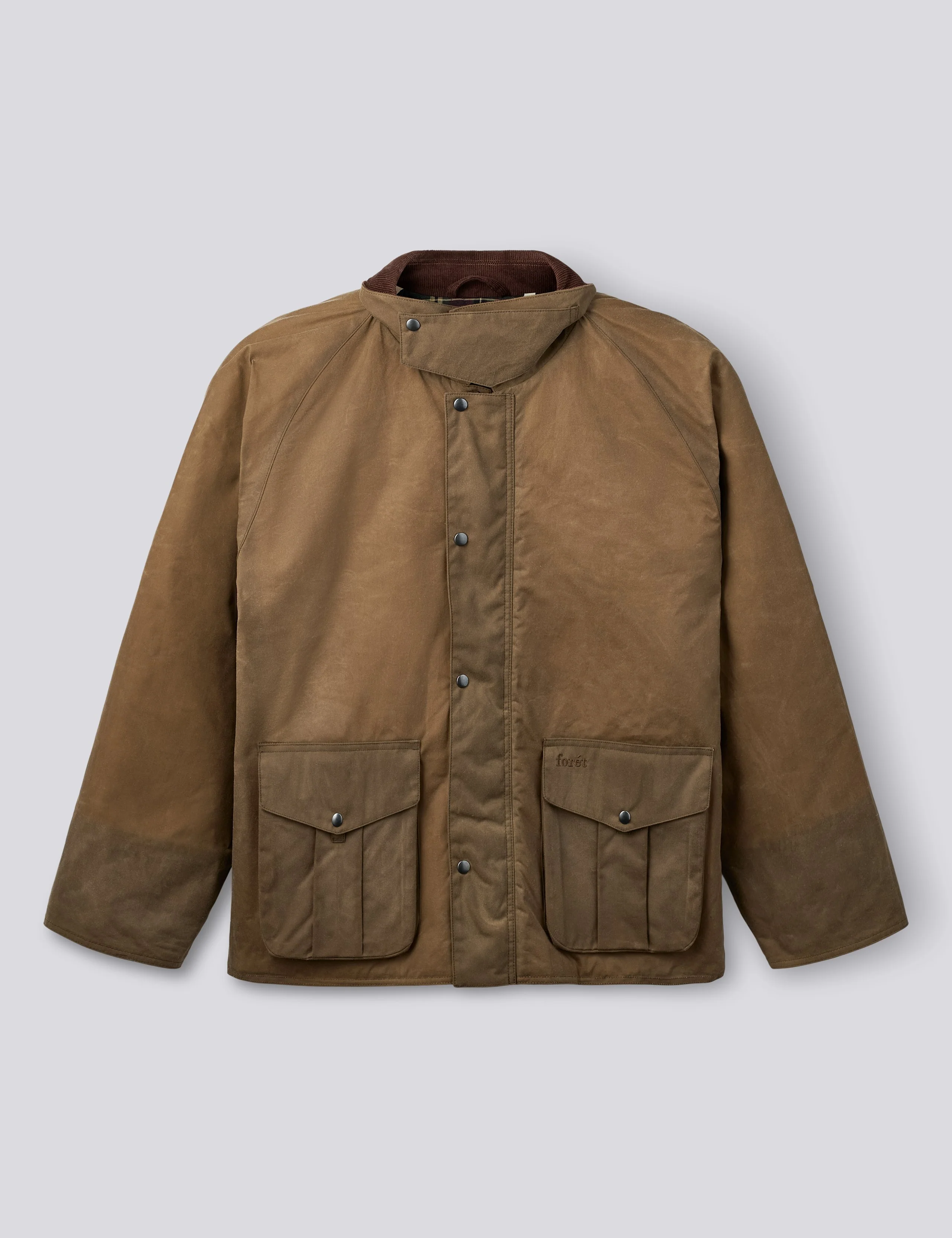 BIVOUAC PADDED OILSKIN JACKET - BARK - Image 3
