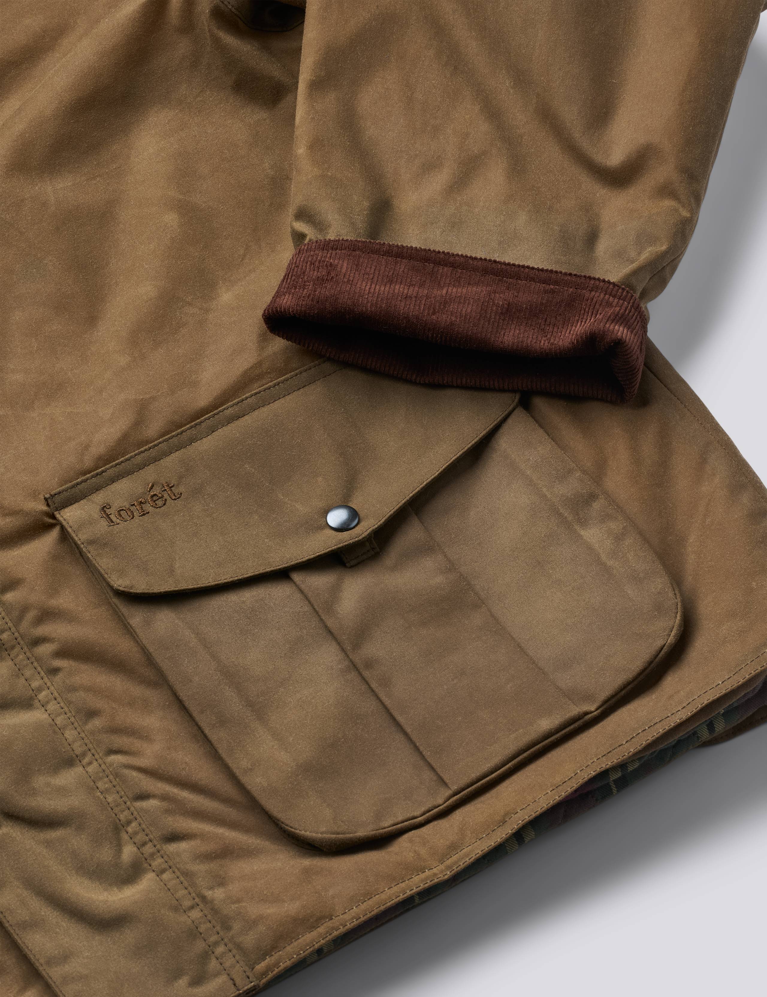 BIVOUAC PADDED OILSKIN JACKET - BARK - Image 9