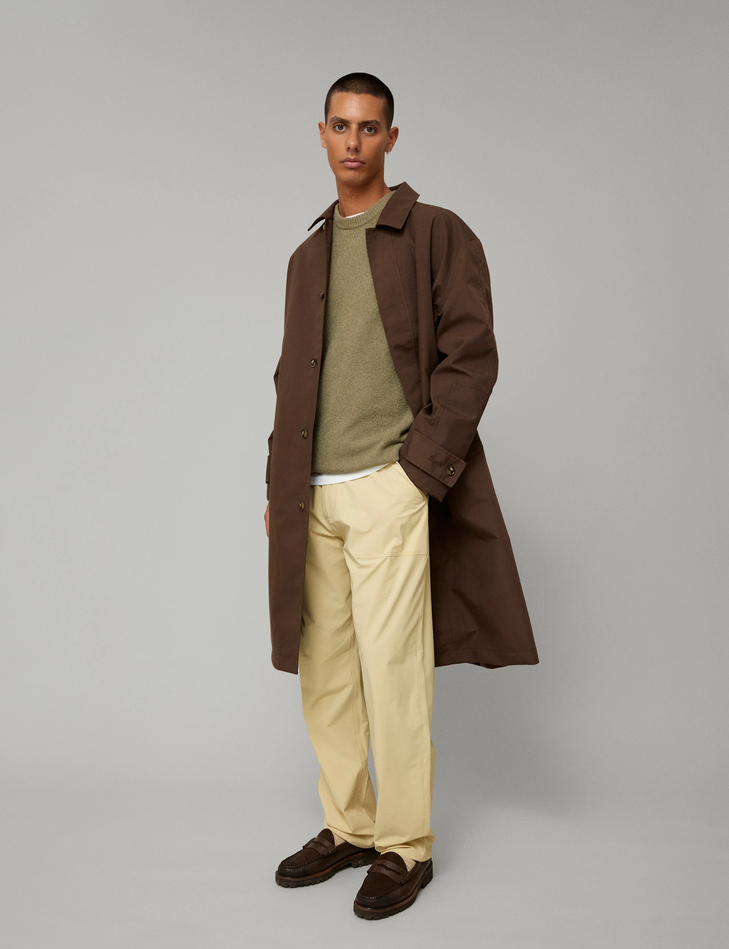 BLOOM BOUCLE KNIT - DUSTY OLIVE - Image 2