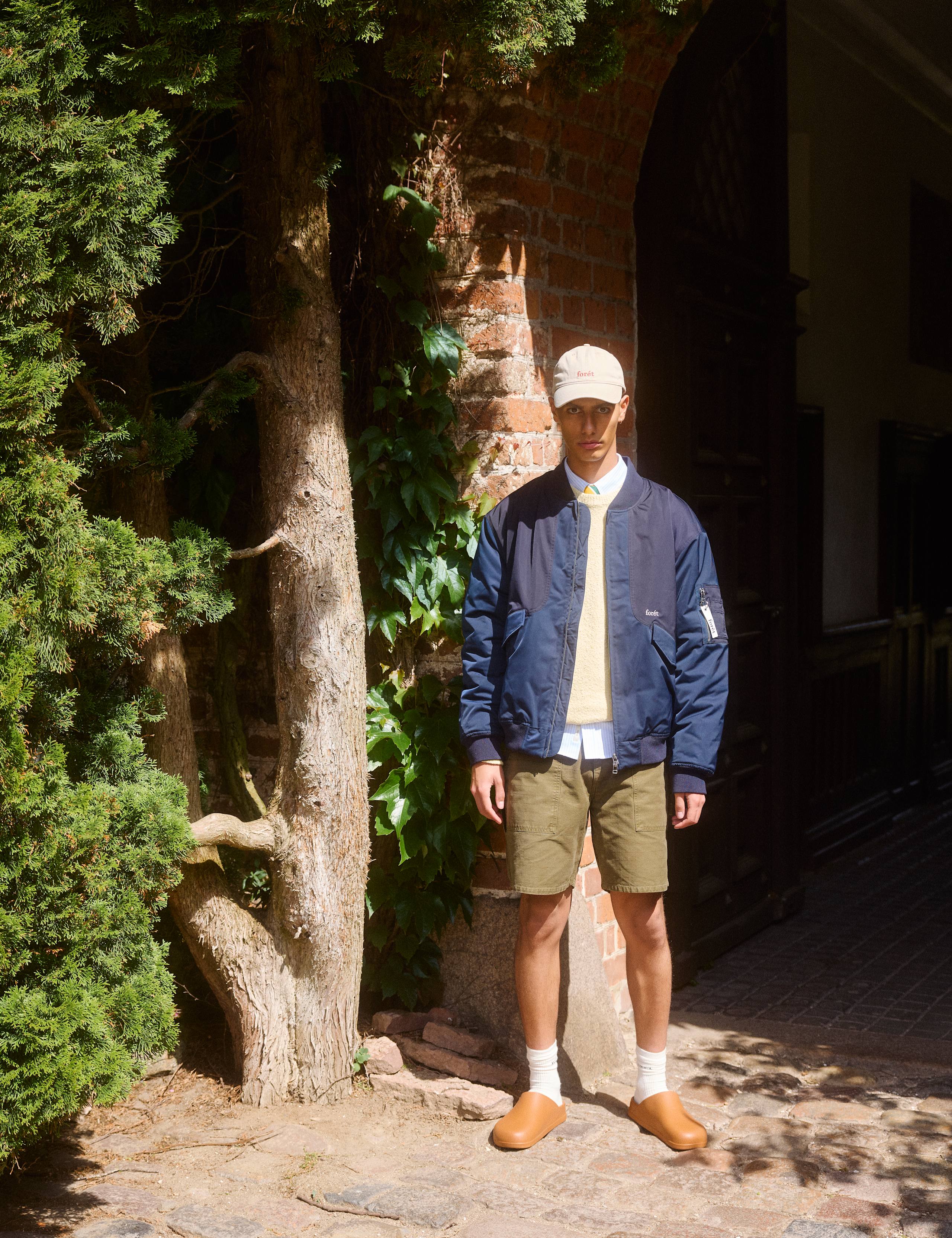 BOW BOMBER JACKET - NAVY - Image 4