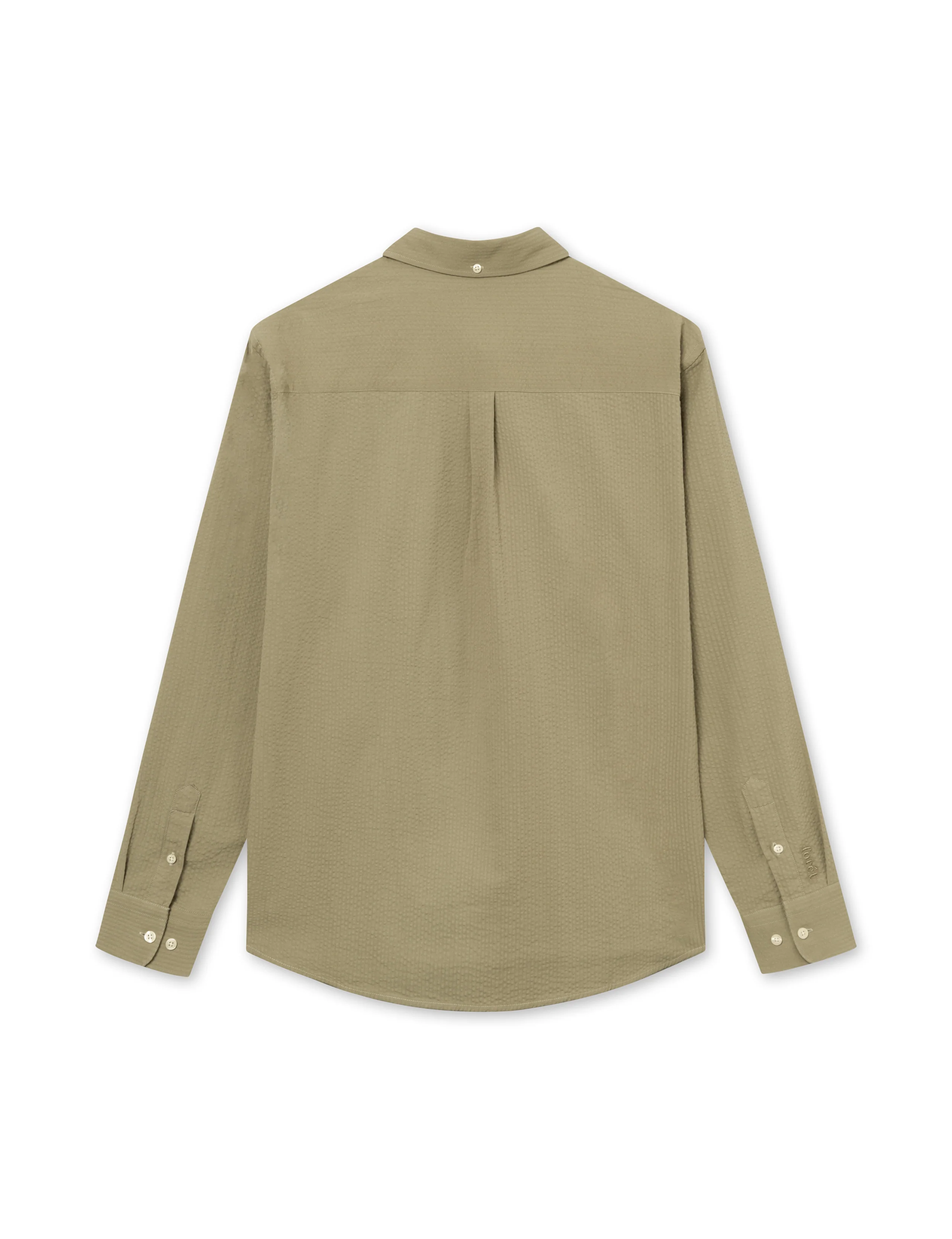 BUSH SEERSUCKER SHIRT - OLIVE - Image 3