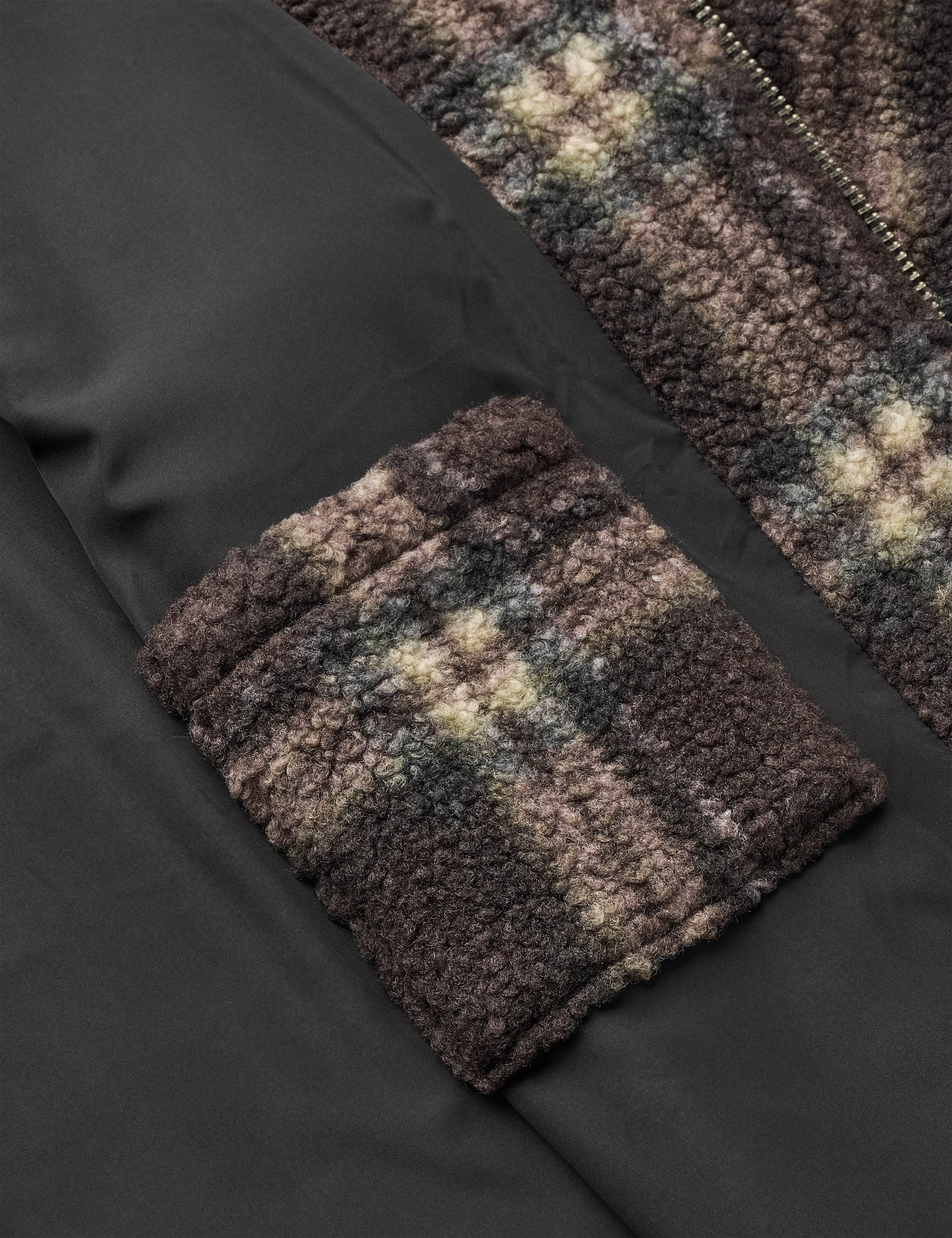 CABIN ZIP FLEECE - BROWN/CHECK - Image 5
