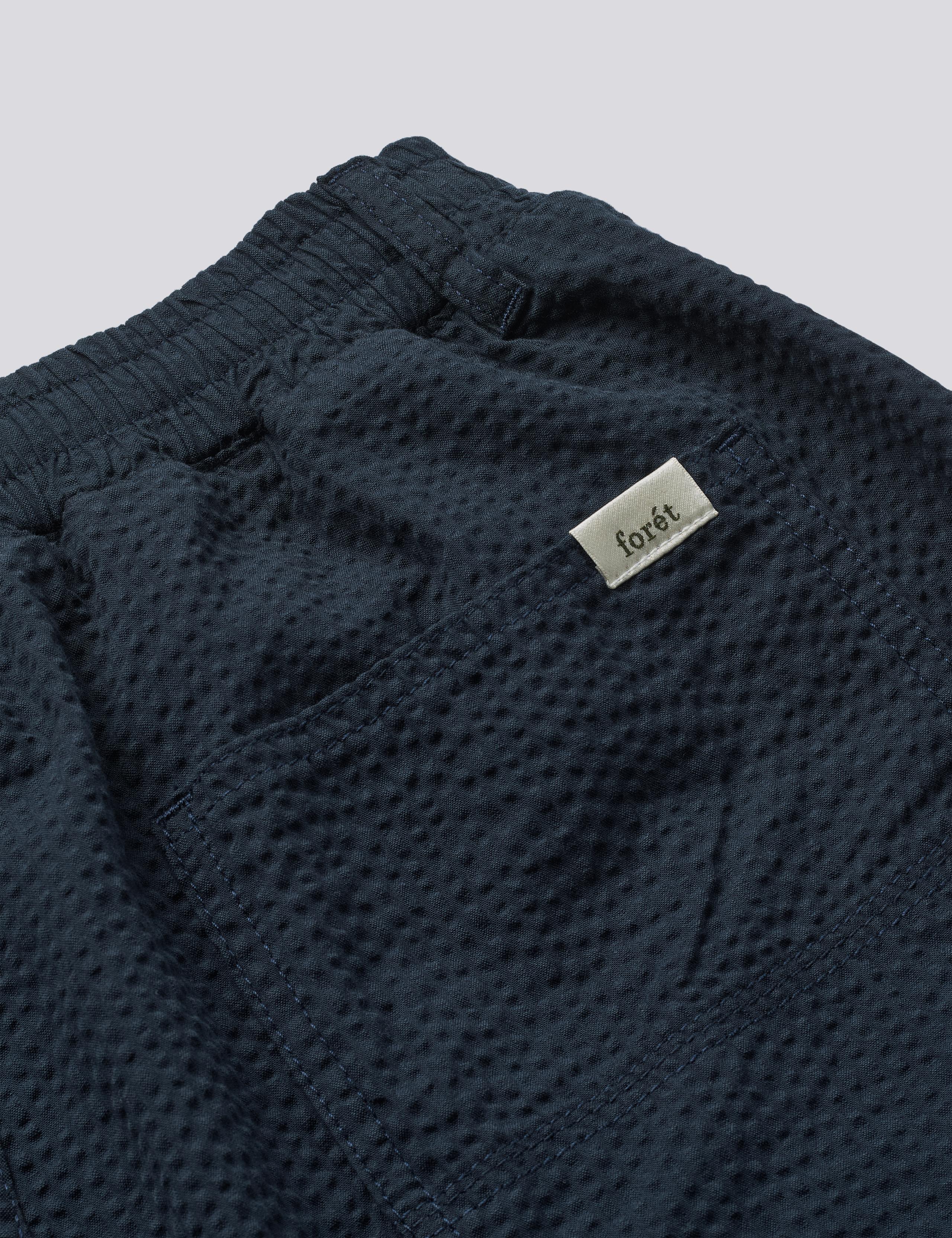 CALM SEERSUCKER PANTS - NAVY - Image 4