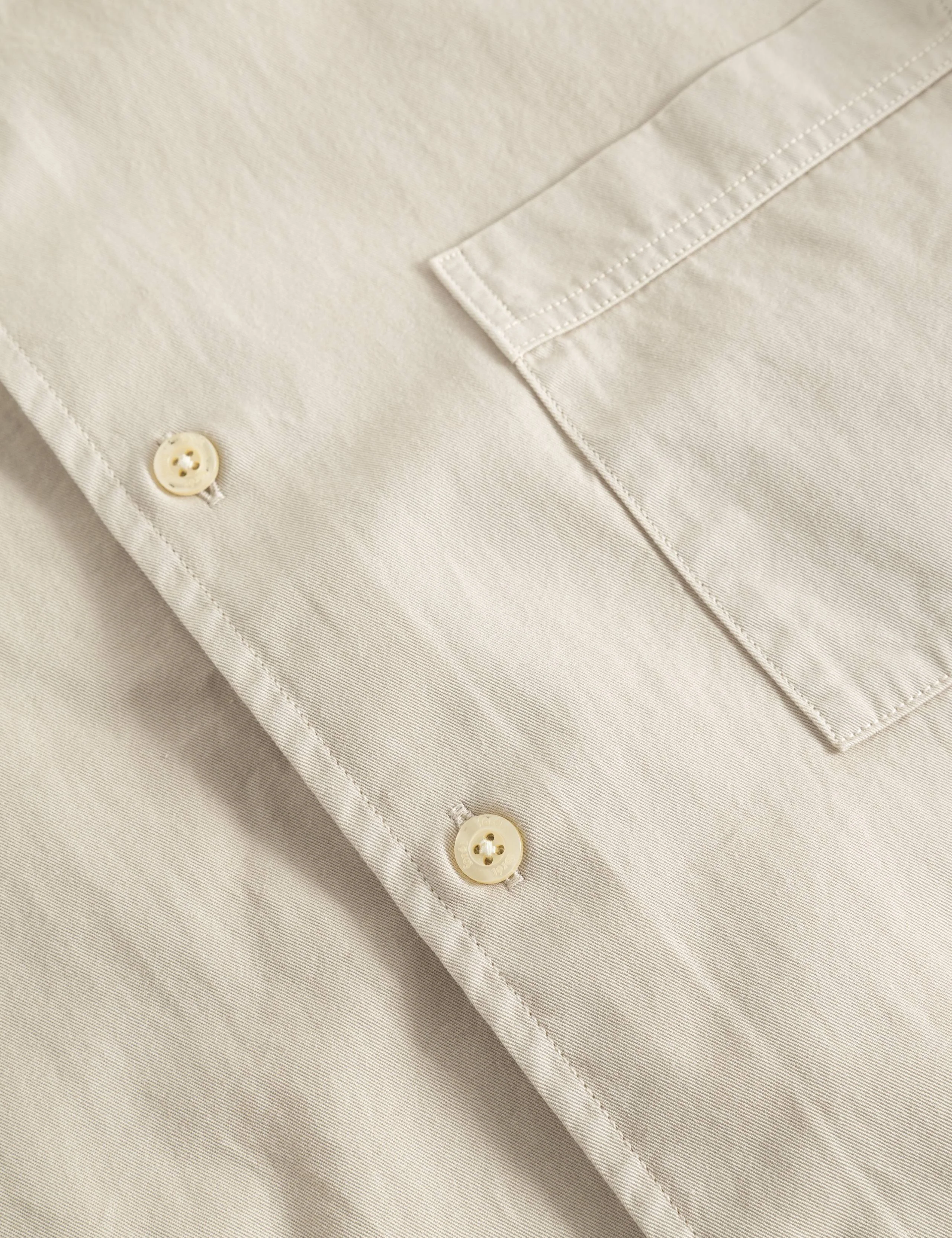 CAMP LIGHT TWILL SHIRT - OAT - Image 5