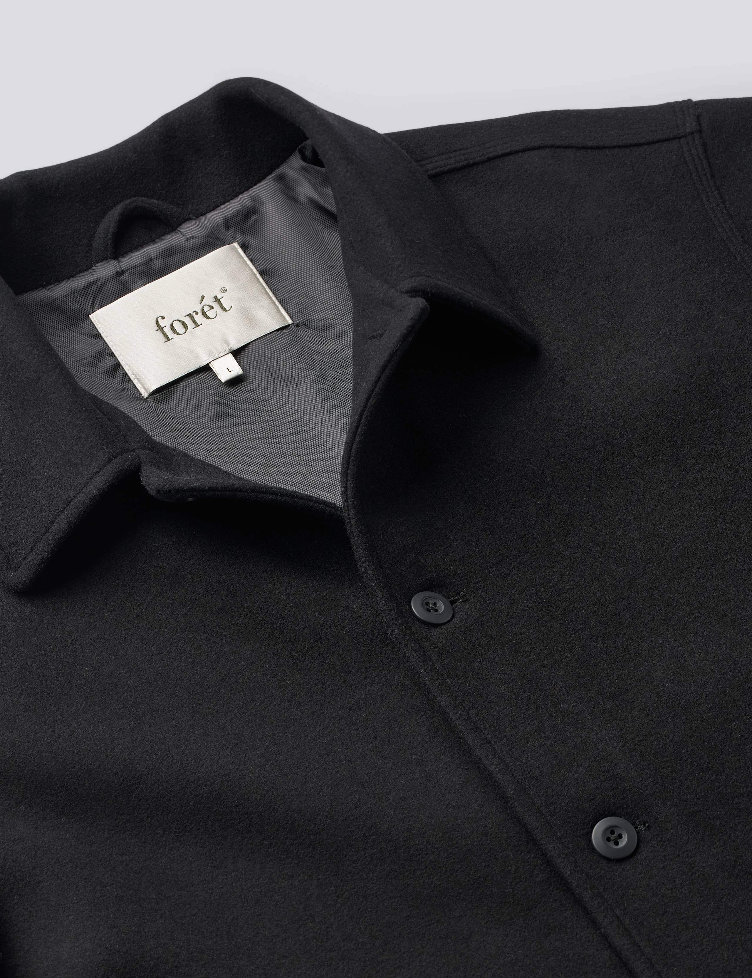 CAVE WOOL JACKET - BLACK - Image 3