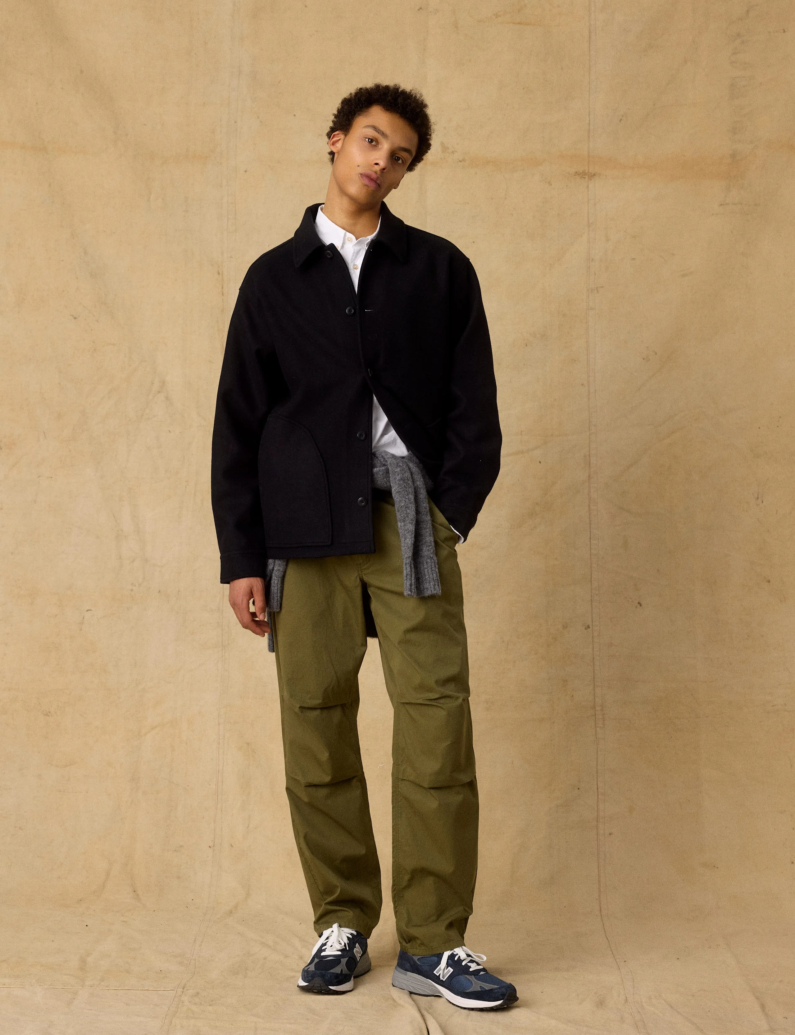 CAVE WOOL JACKET - BLACK - Image 7