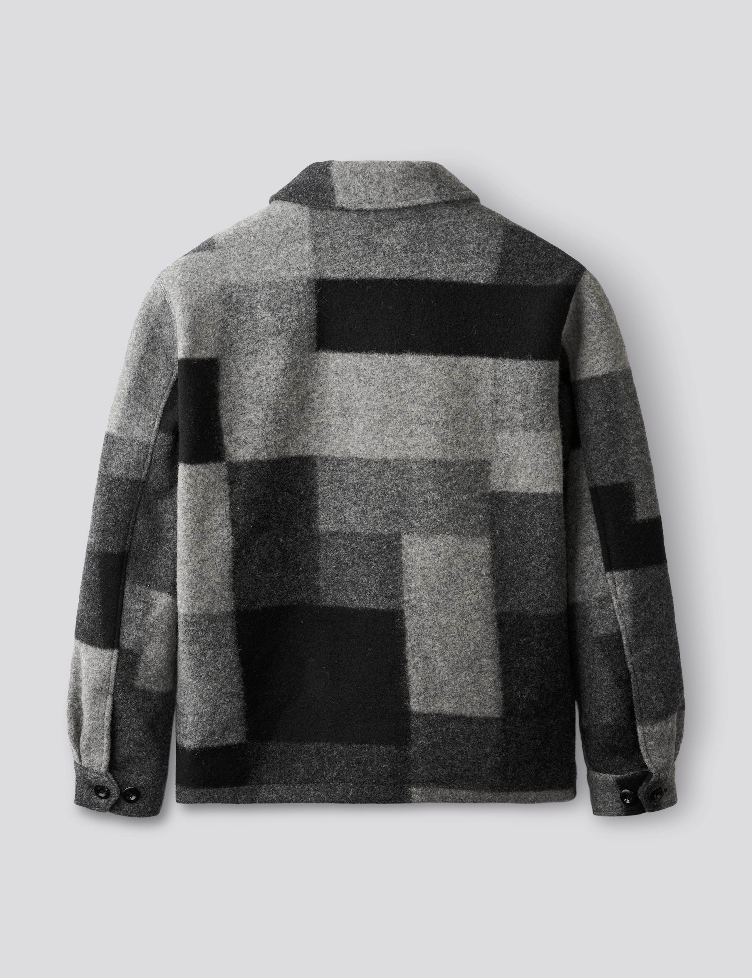 CAVE WOOL JACKET - BLACK MIX - Image 3