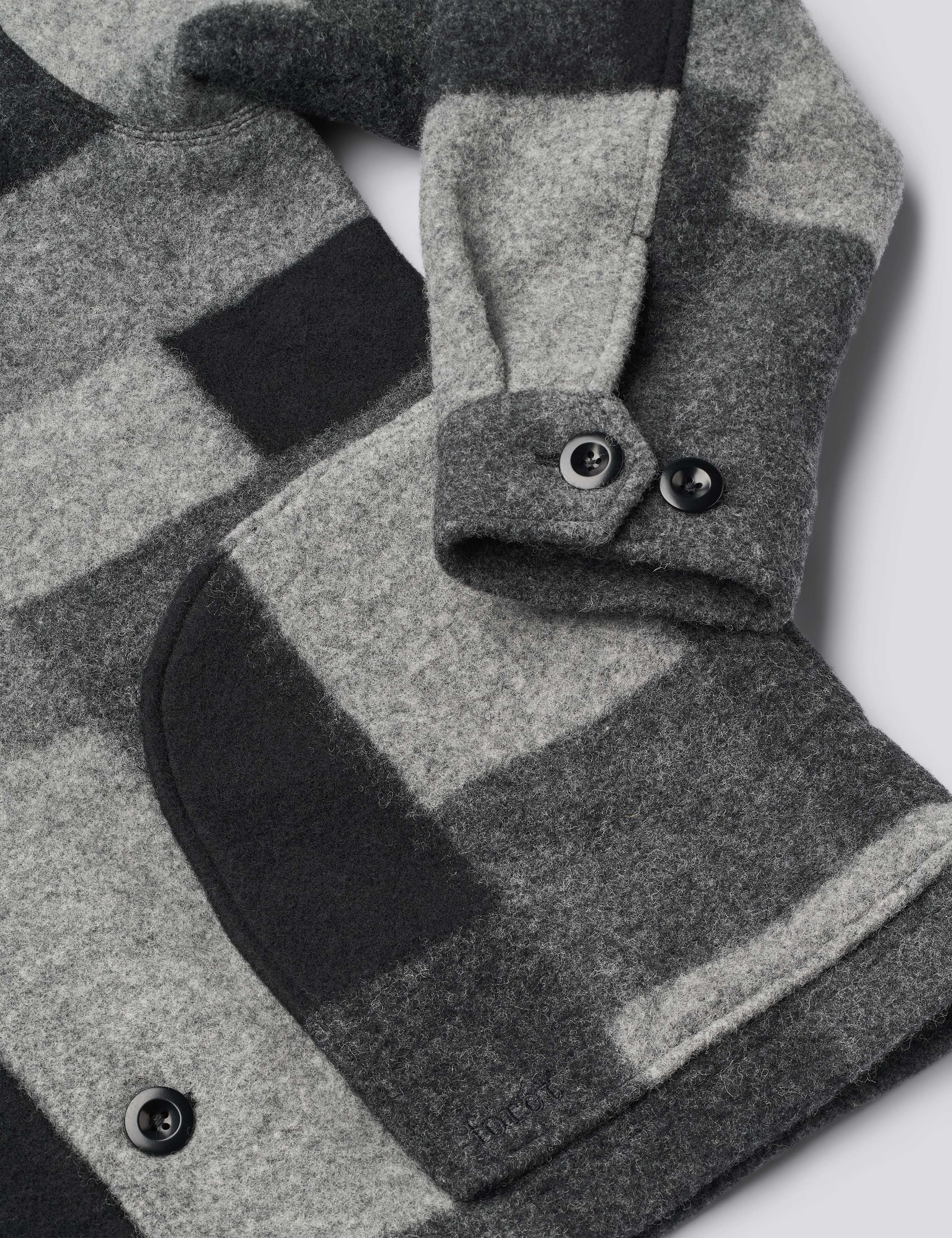 CAVE WOOL JACKET - BLACK MIX - Image 4