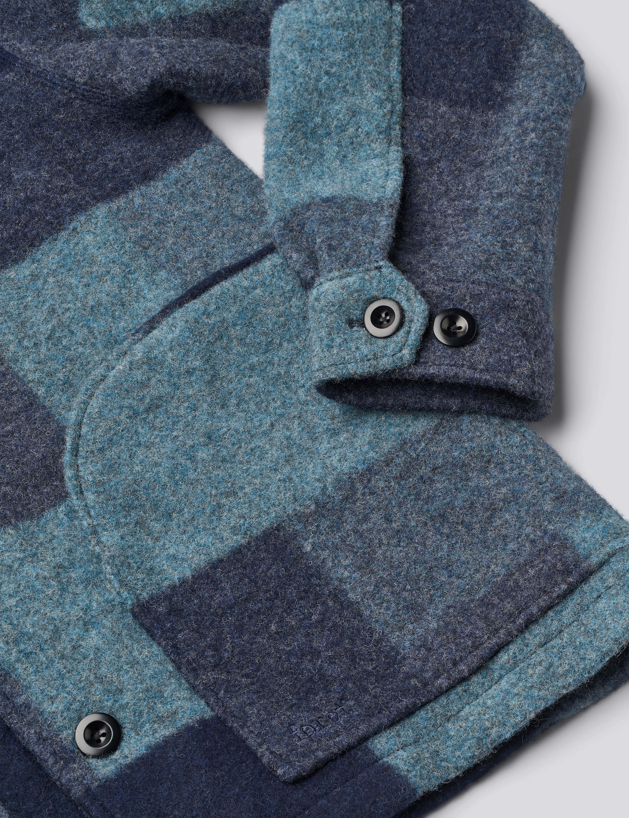 CAVE WOOL JACKET - BLUE MIX - Image 9