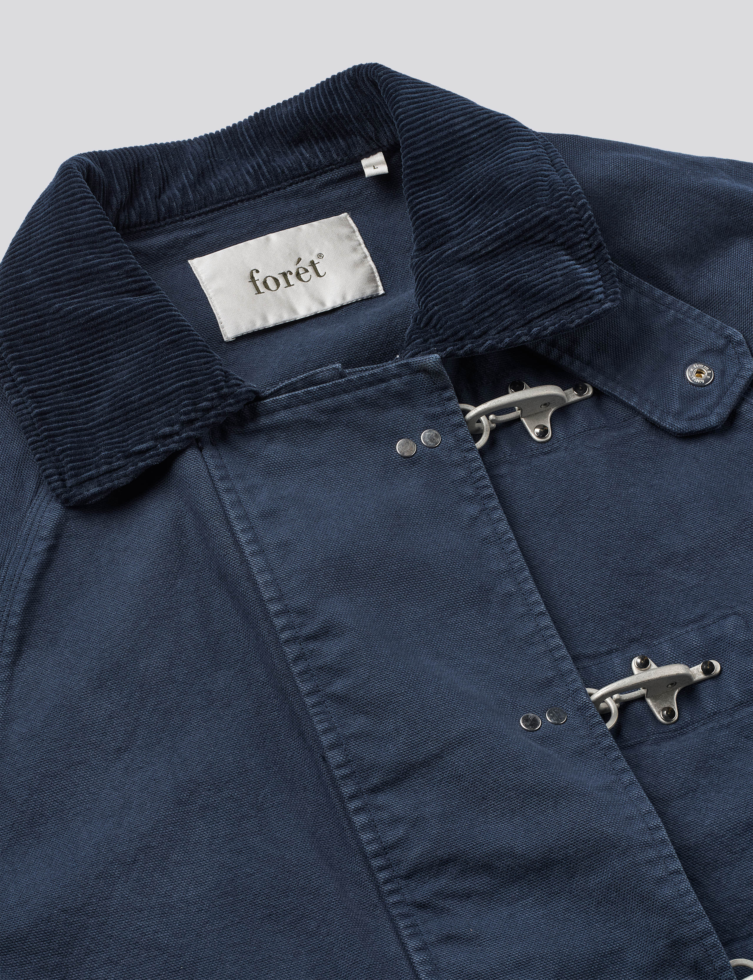 CINDER CLASP CANVAS JACKET - NAVY - Image 3