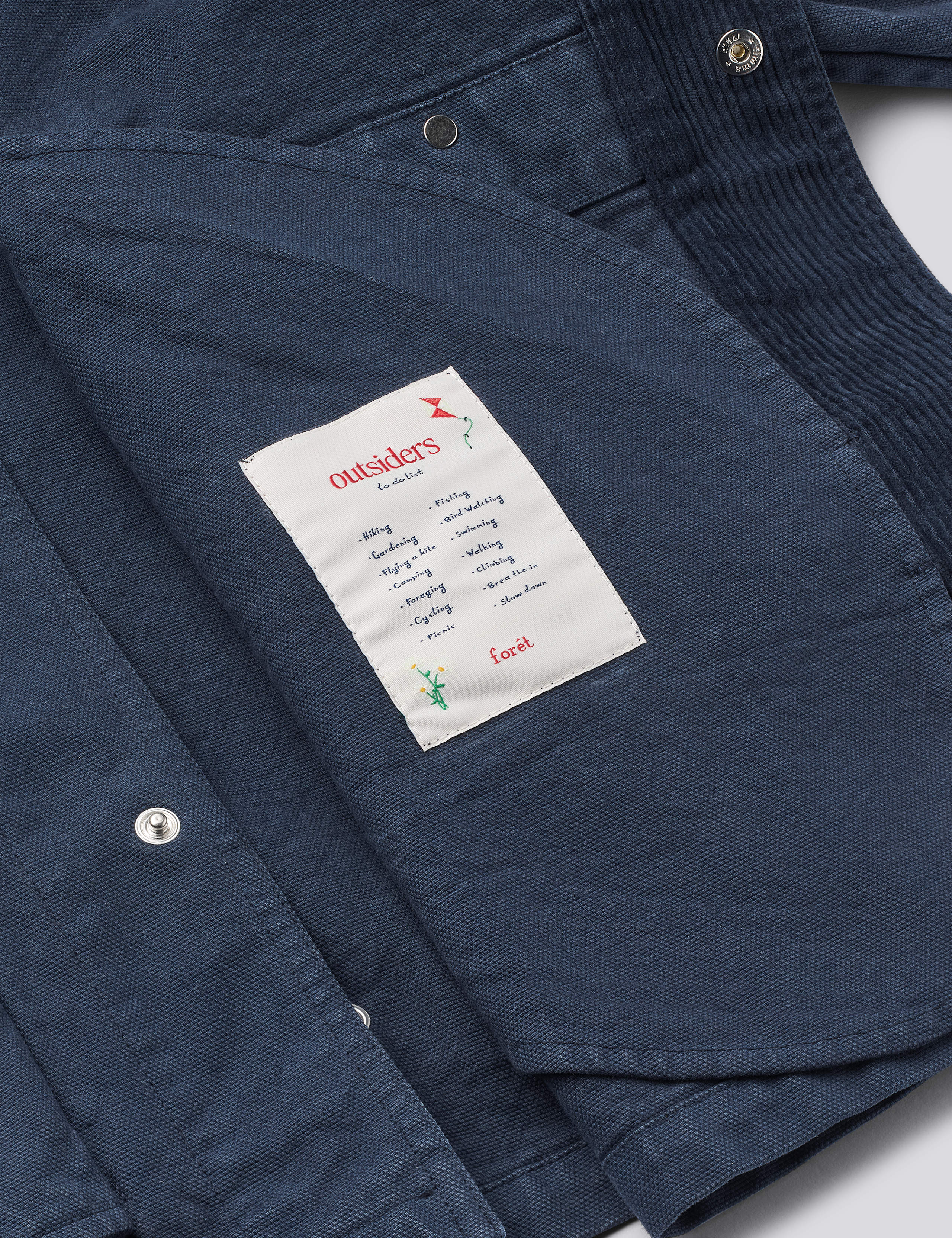 CINDER CLASP CANVAS JACKET - NAVY - Image 6