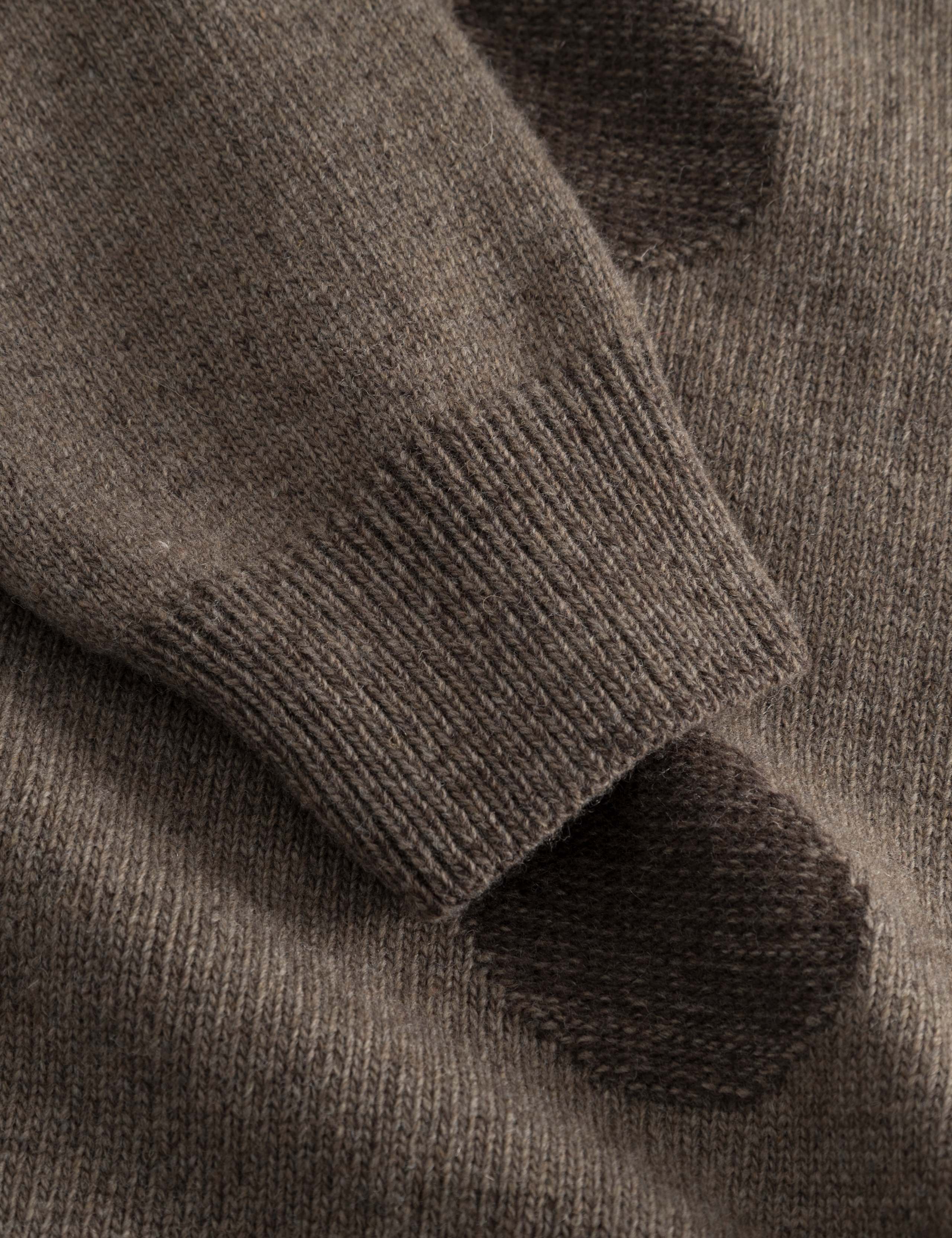 CIRCLE JACQUARD KNIT - COLD BROWN - Image 3