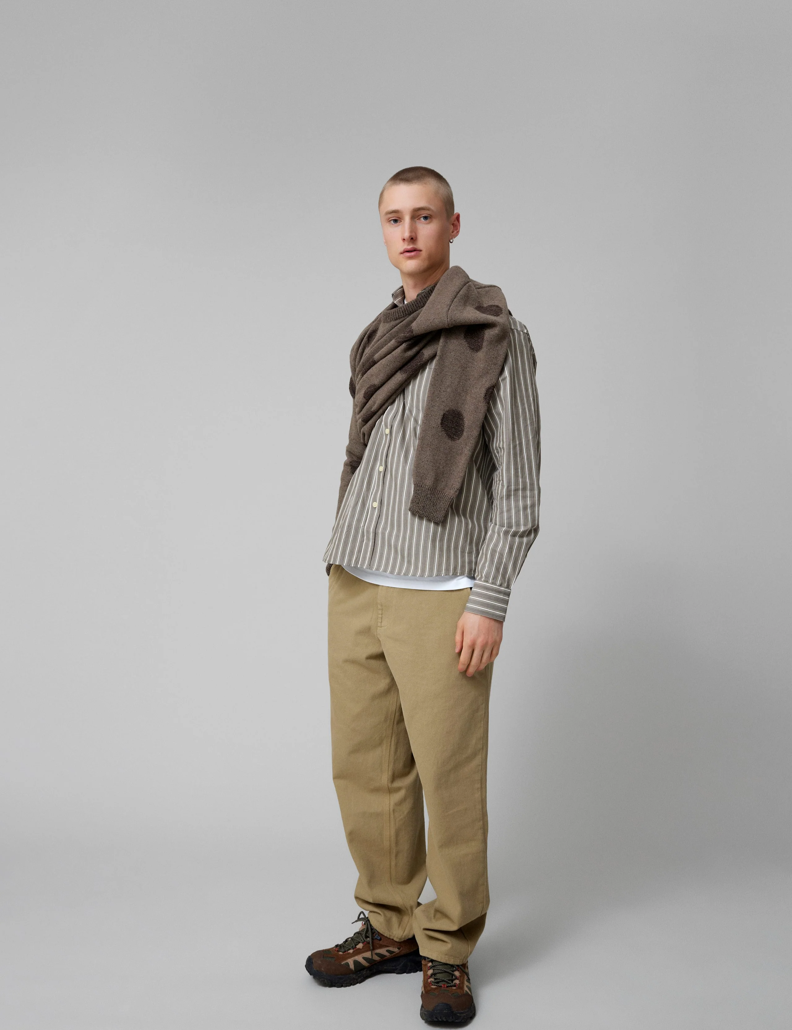 CIRCLE JACQUARD KNIT - COLD BROWN - Image 4