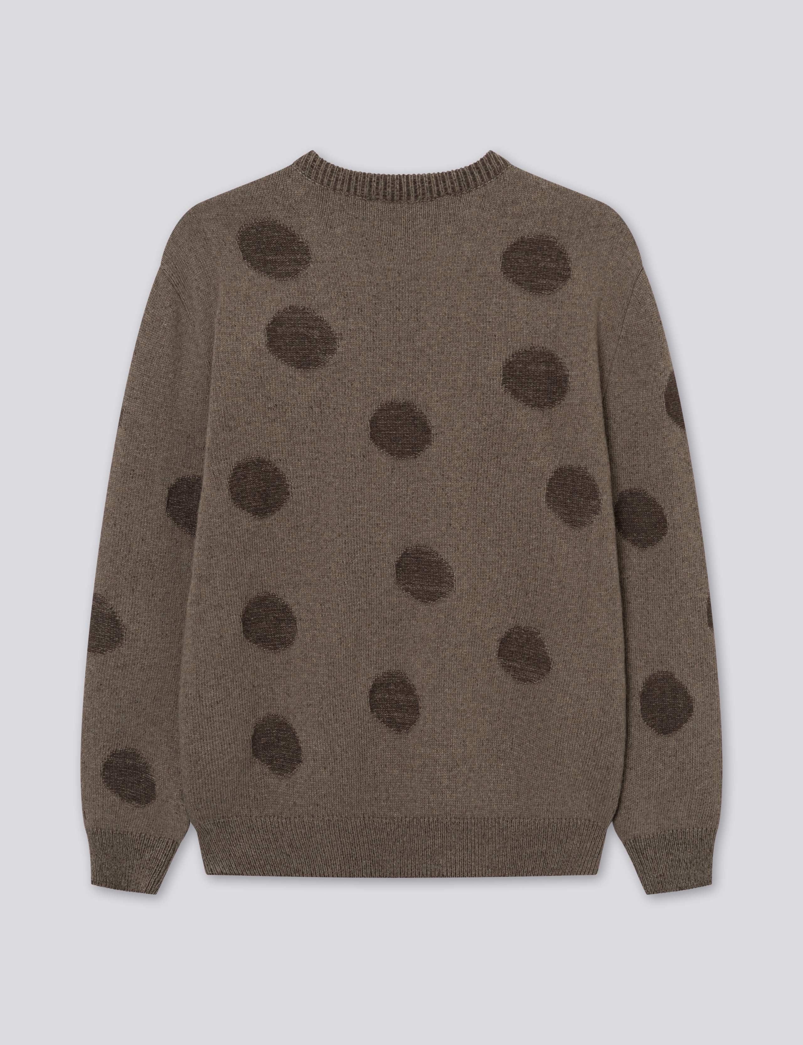CIRCLE JACQUARD KNIT - COLD BROWN - Image 6