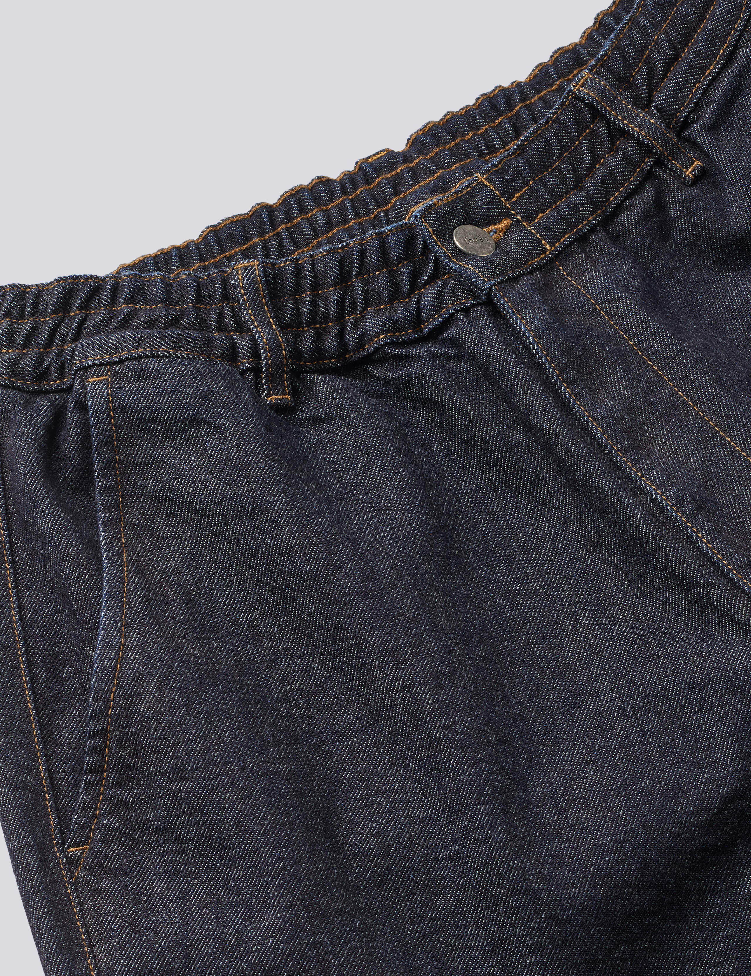 CLAY DOUBLE KNEE PANTS - DARK DENIM - Image 6