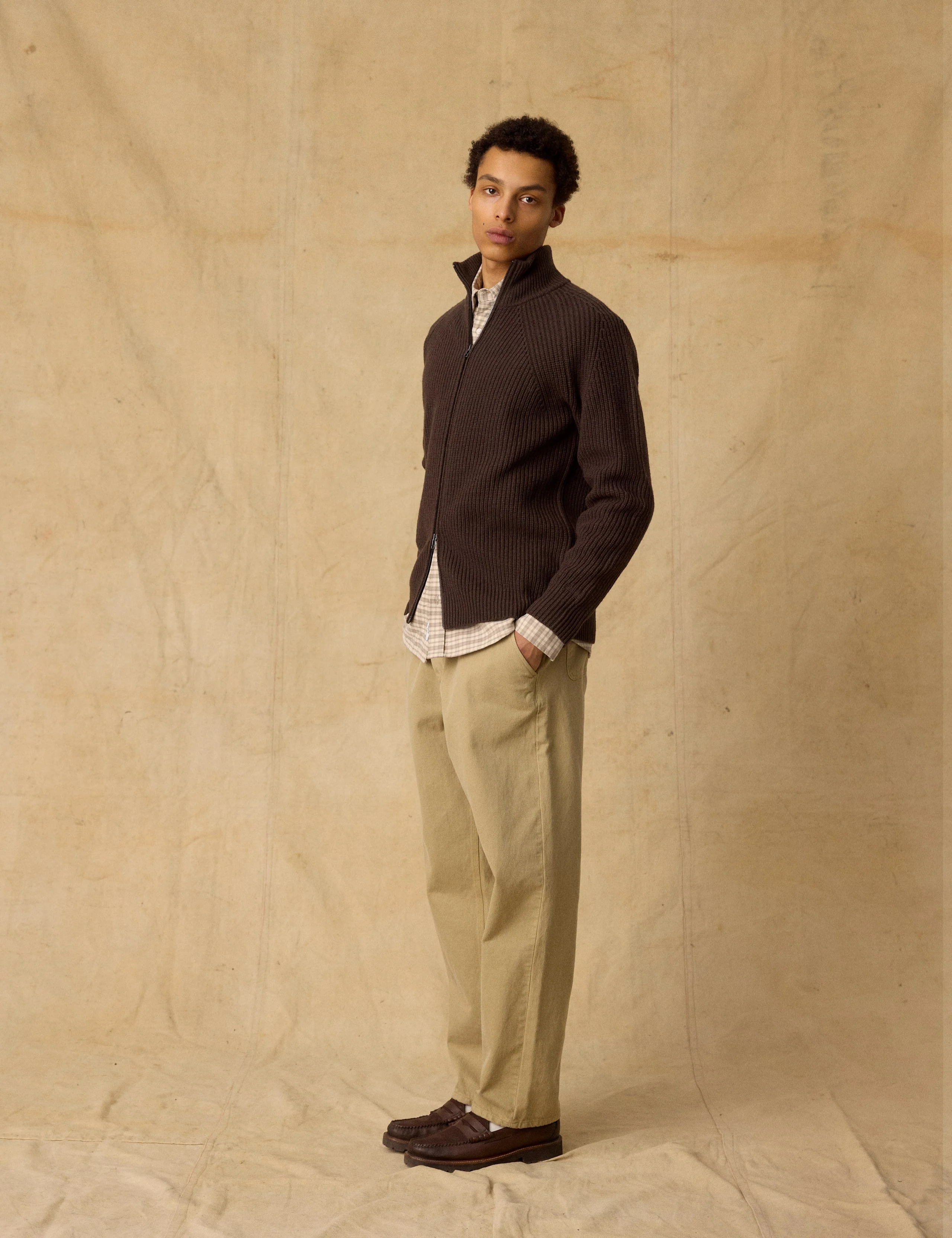 CLAY TWILL PANTS - KHAKI - Image 2