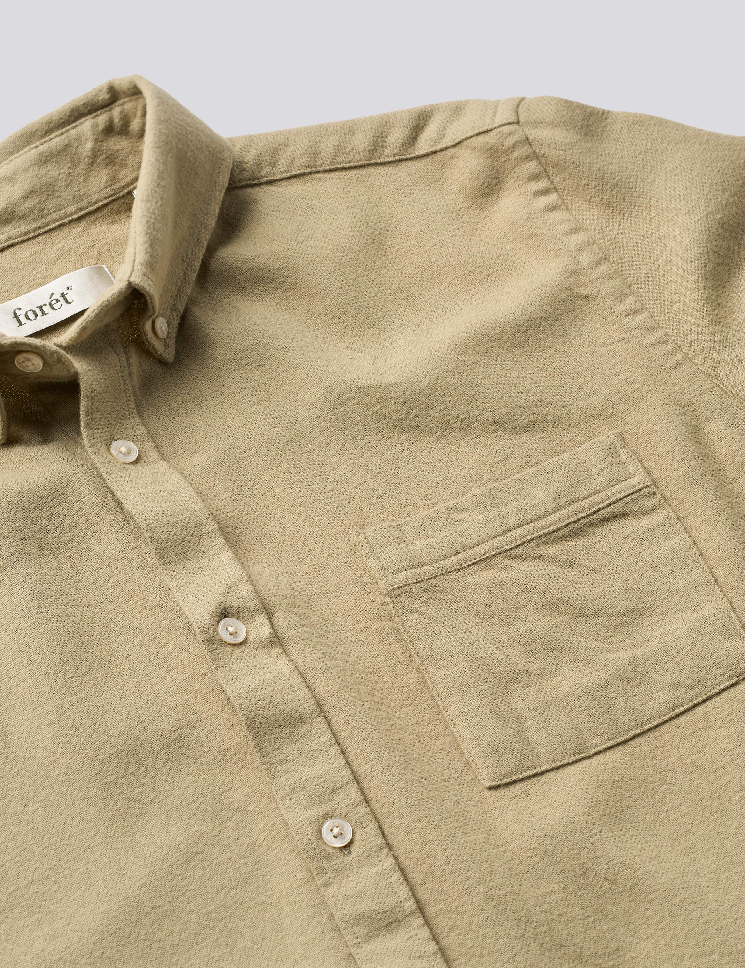 CREEK FLANNEL SHIRT - KHAKI - Image 2