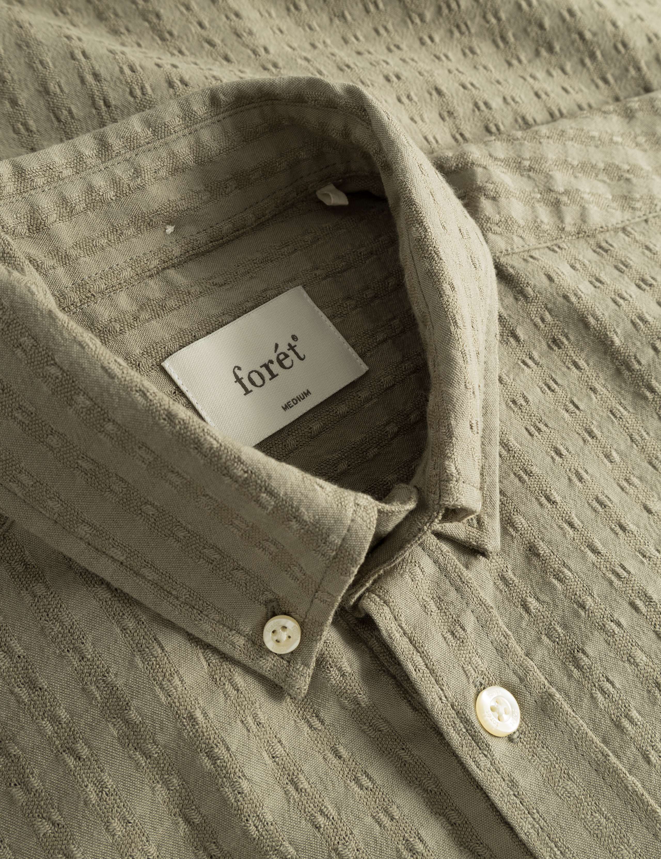 DAWN JACQUARD SHIRT - DUSTY OLIVE - Image 5
