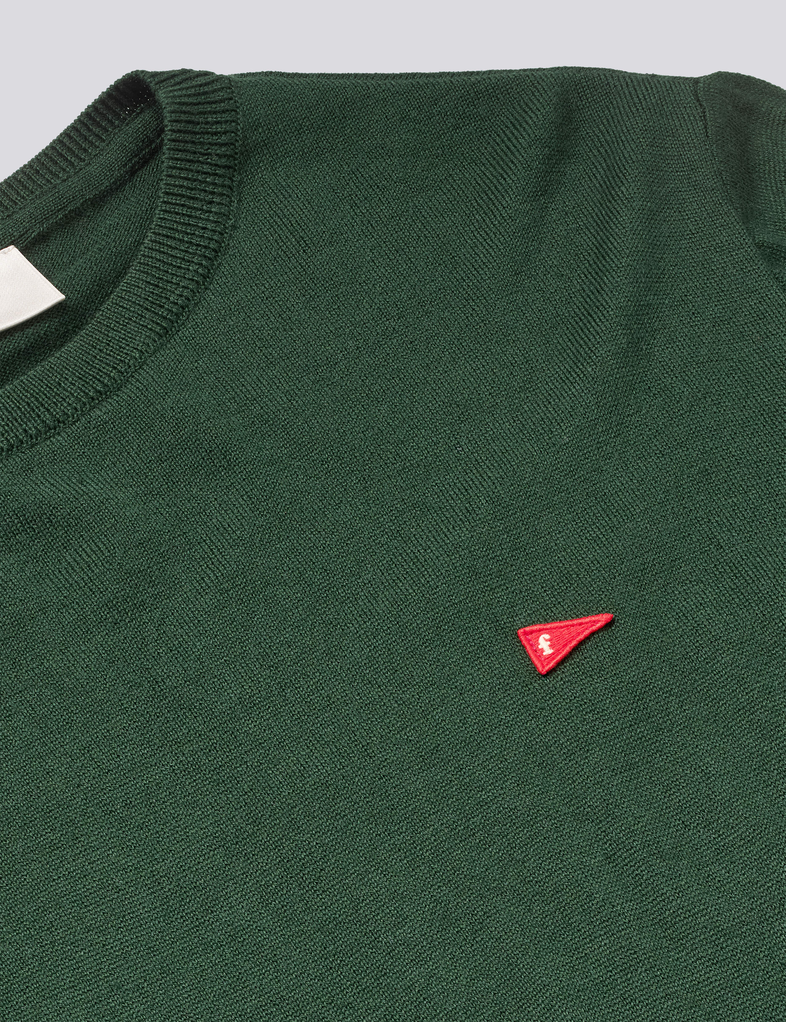 FLAG MERINO KNIT - DARK GREEN - Image 2