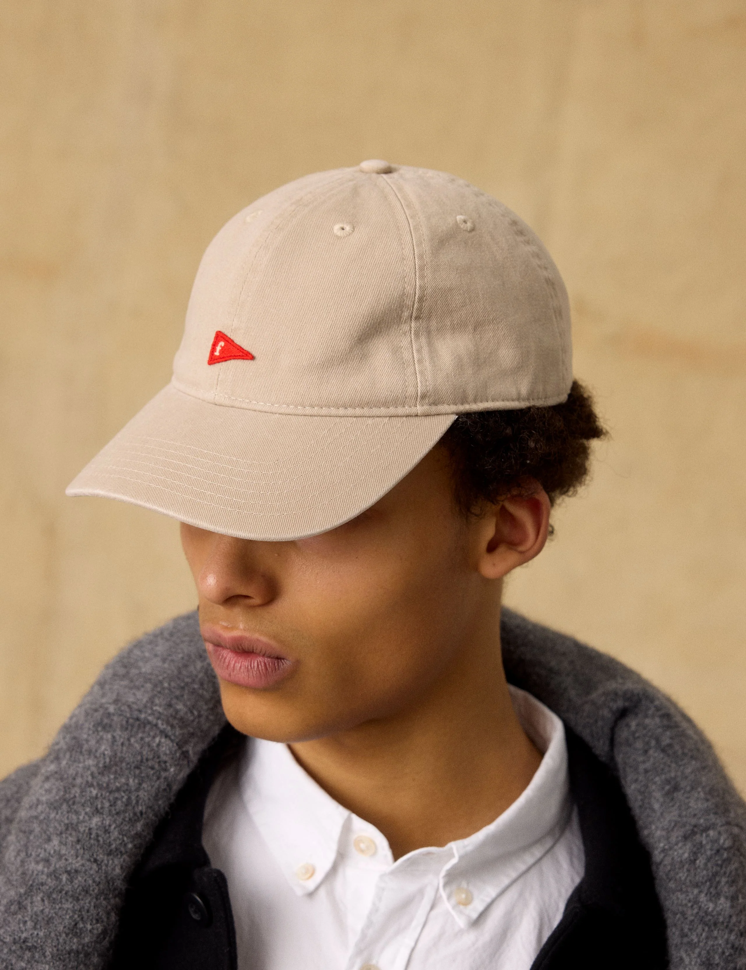 FLAG WASHED CAP - KHAKI - Image 3