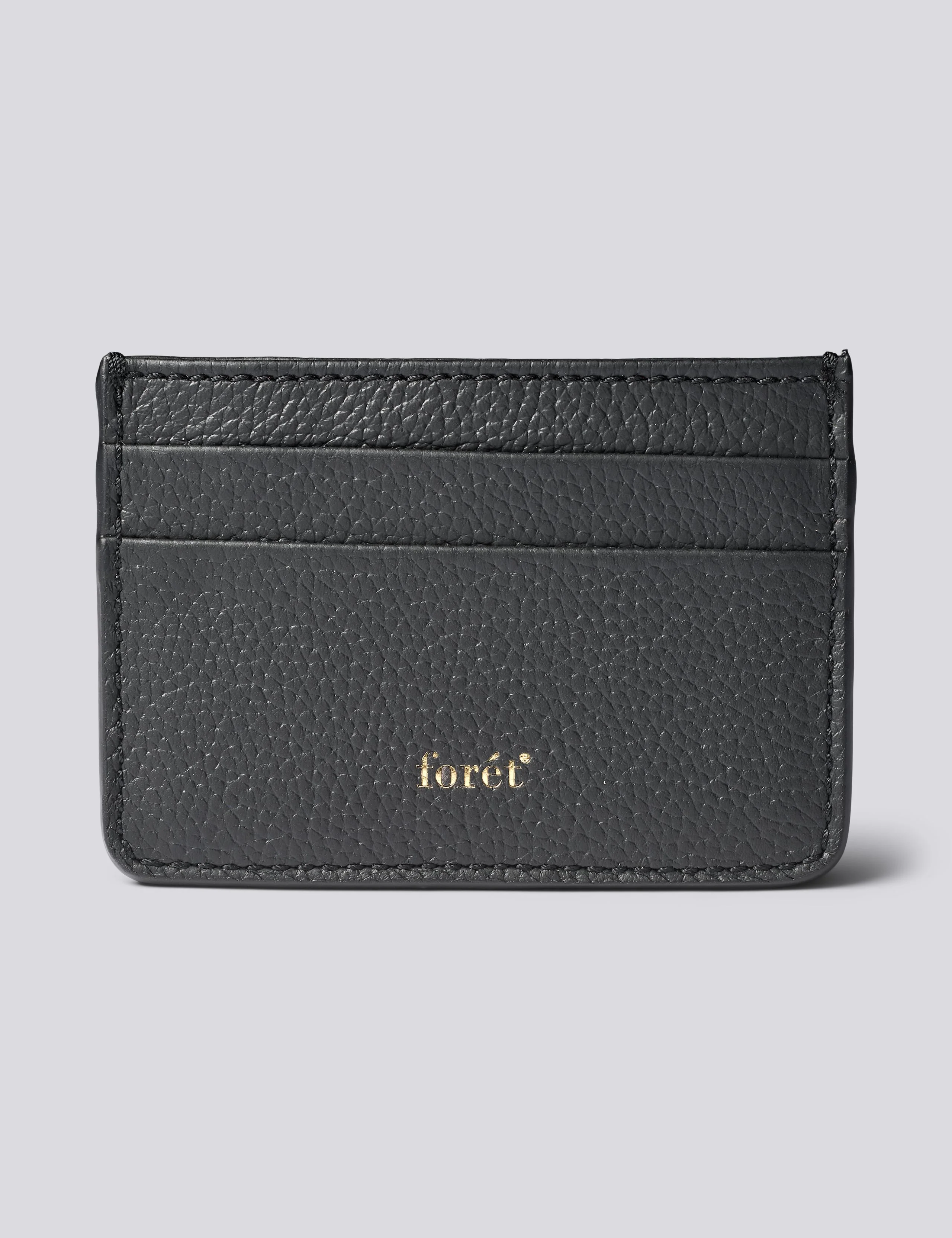 LEATHER CARDHOLDER - BLACK