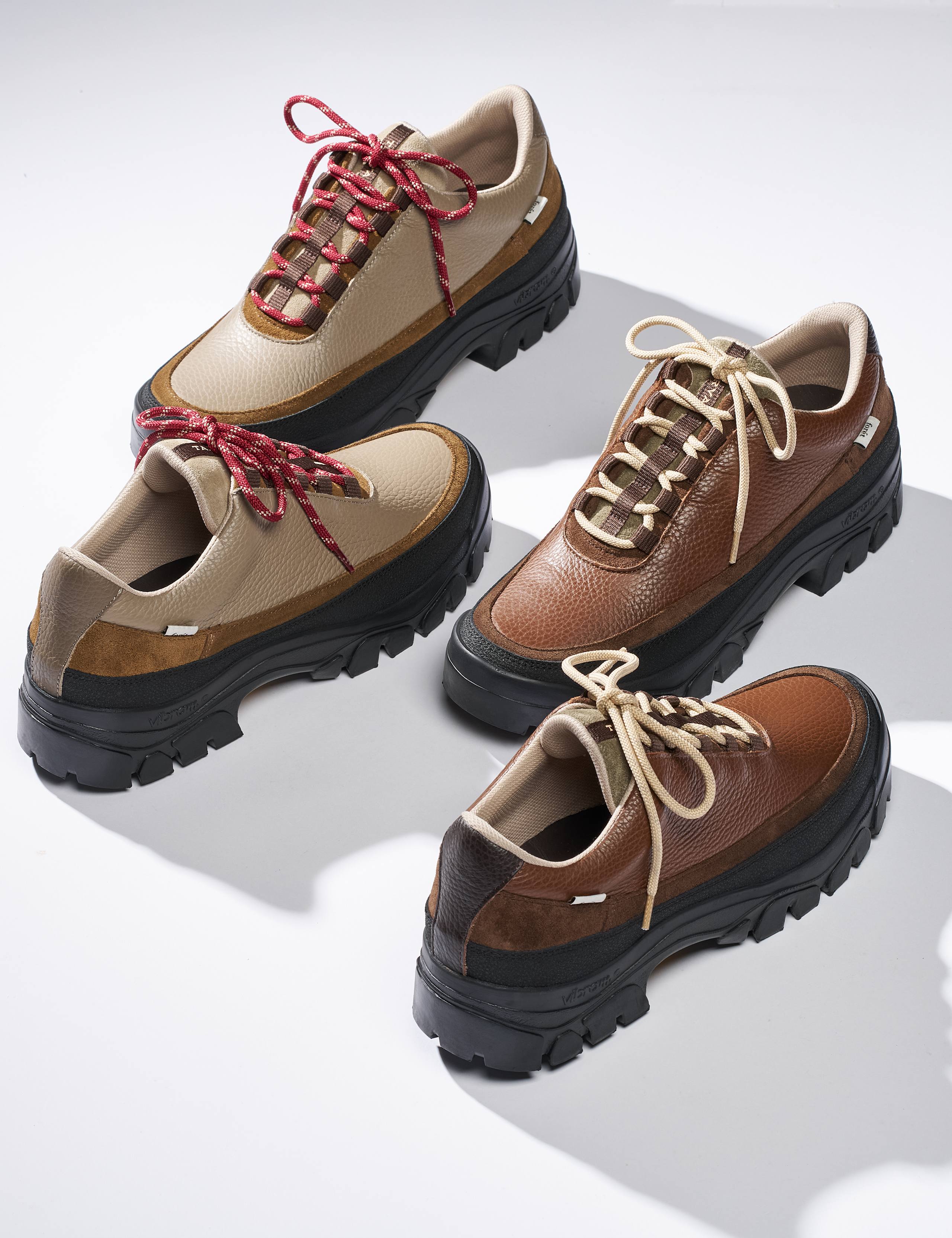 FORÉT + TARVAS EASY HIKER LEATHER - KHAKI - Image 3