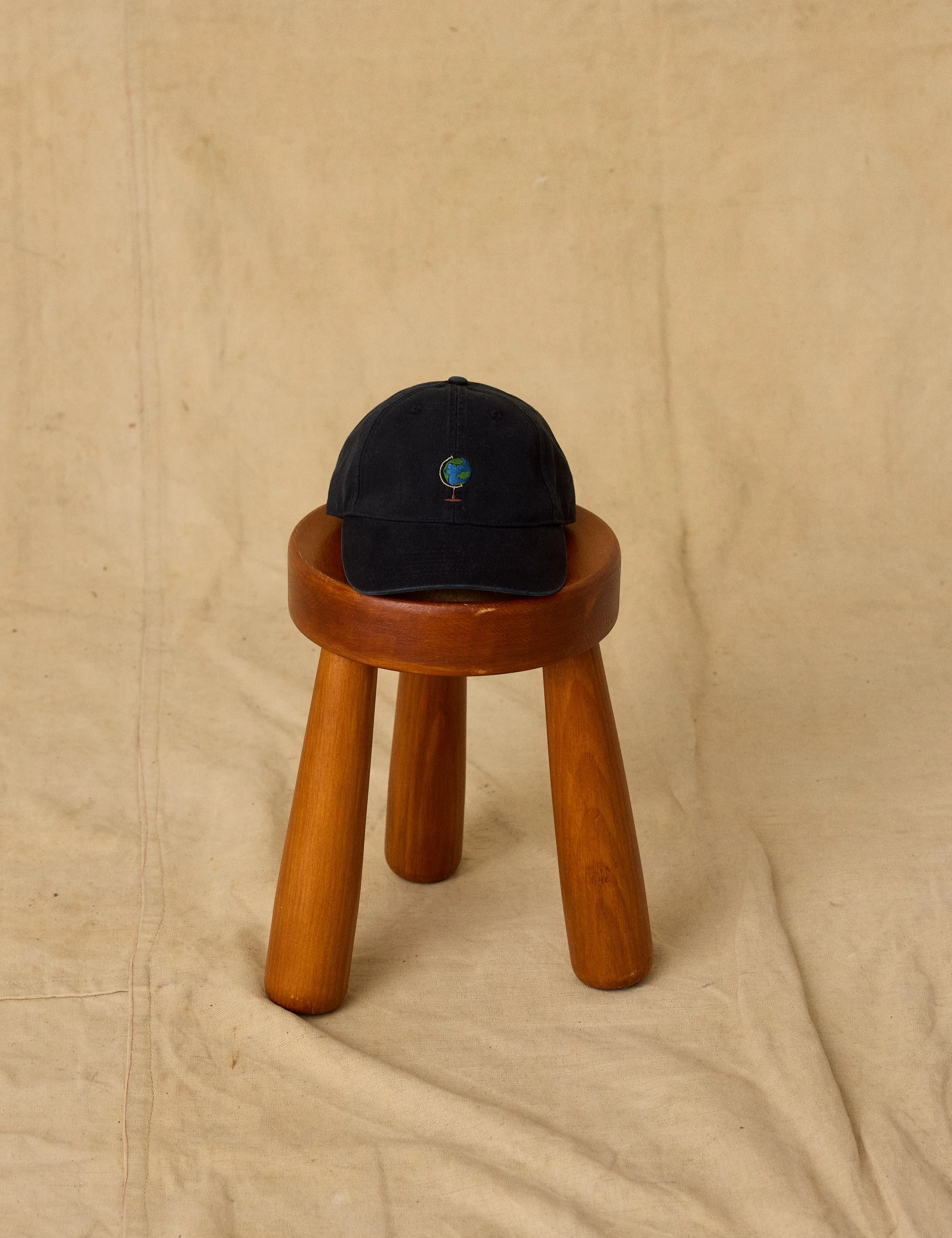 GLOBUS WASHED CAP - BLACK - Image 2