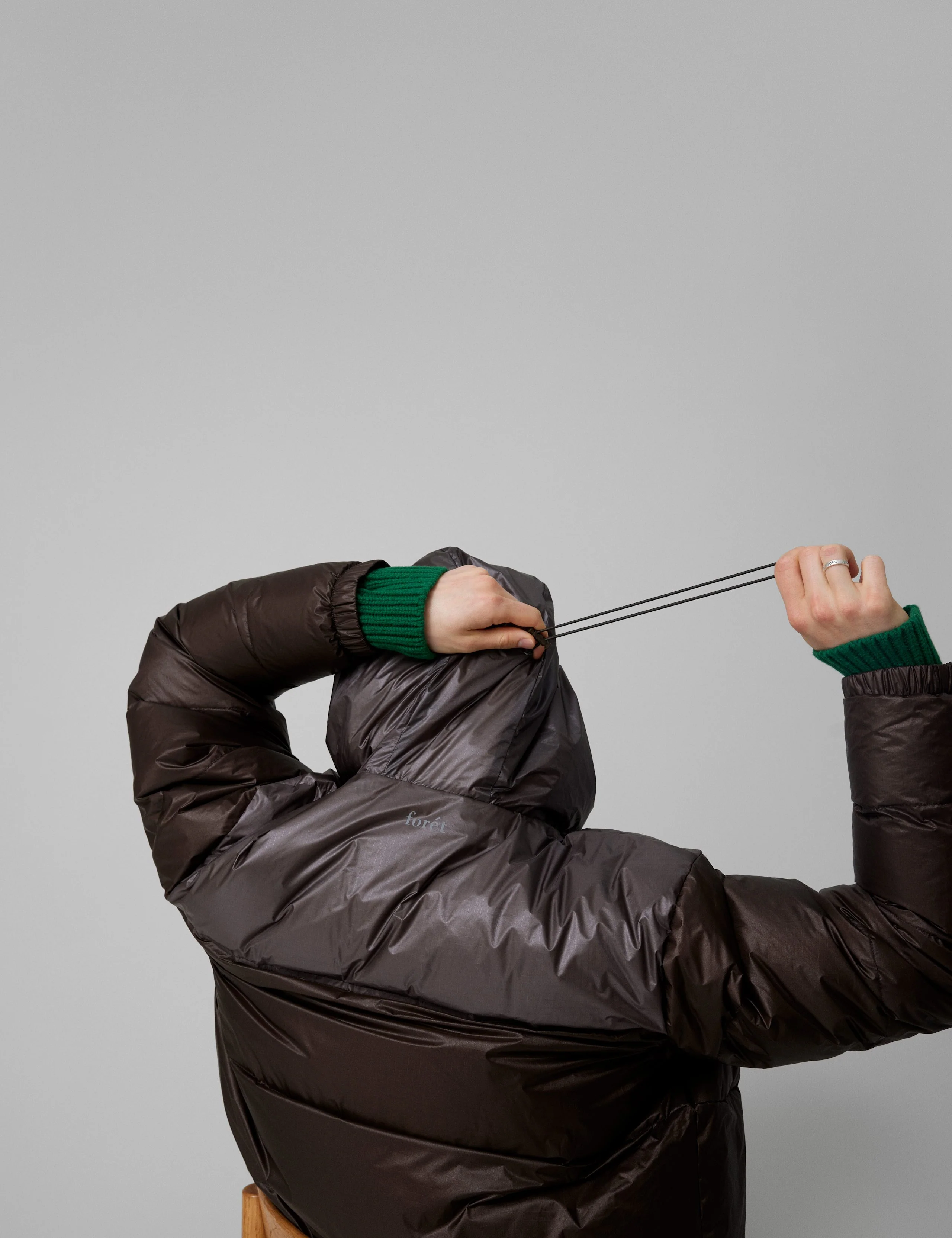GRAIN REVERSIBLE PUFFER JACKET - BROWN - Image 4