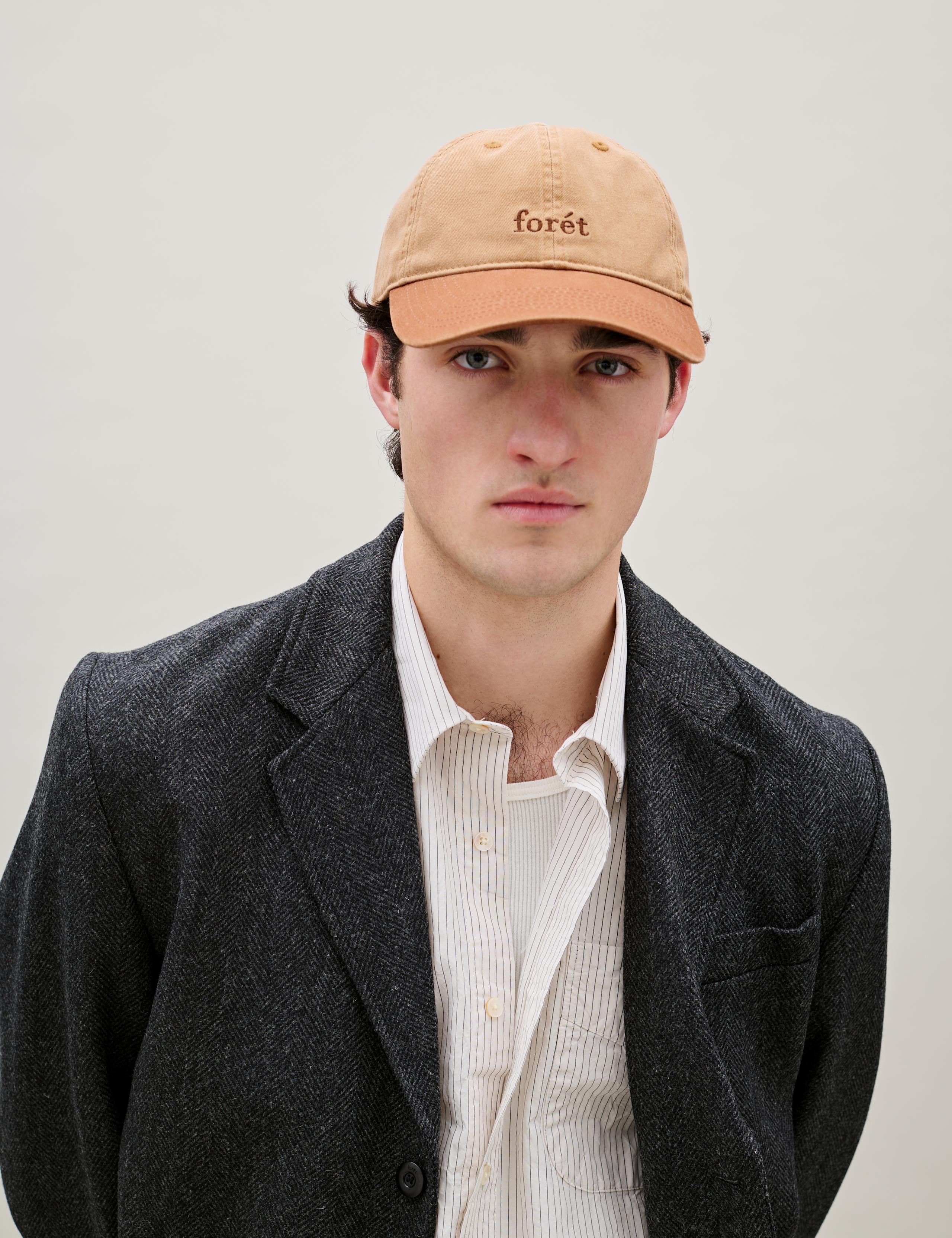 HAWK WASHED 2-TONE CAP - KHAKI/BROWN - Image 2