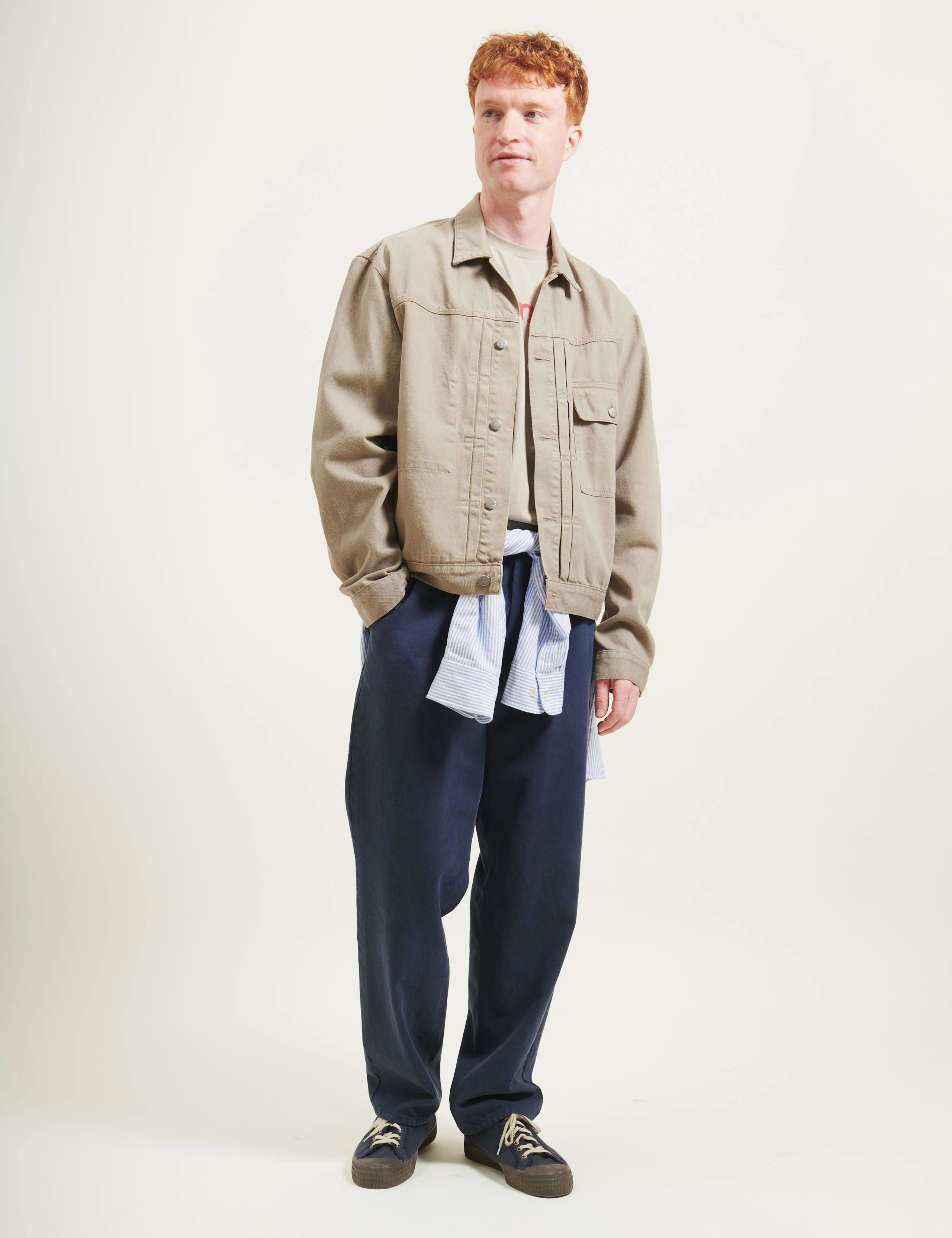 HAZY TWILL JACKET - LIGHT TAUPE - Image 2