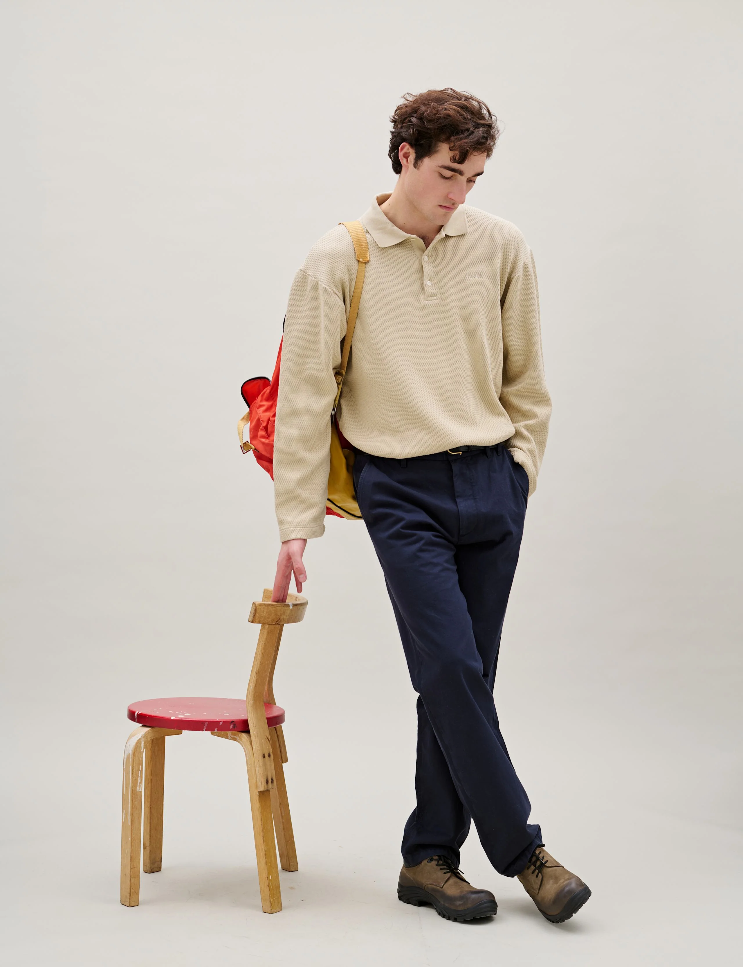HERB POLO SWEATSHIRT - UNIFORM KHAKI - Image 3