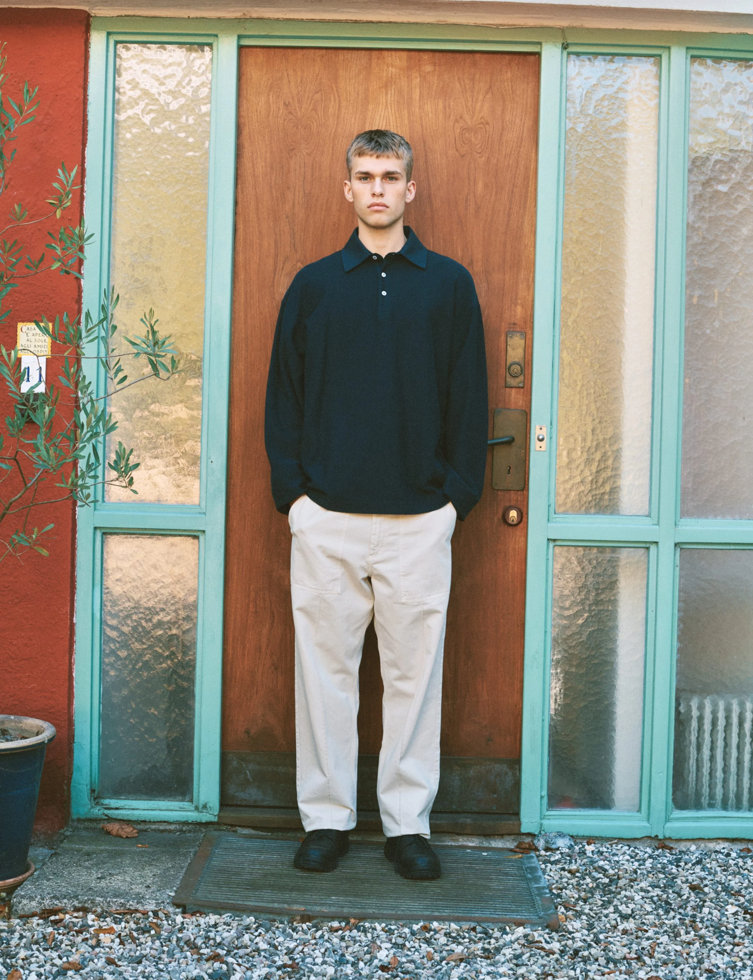 HERB TEXTURED POLO - NAVY - Image 2
