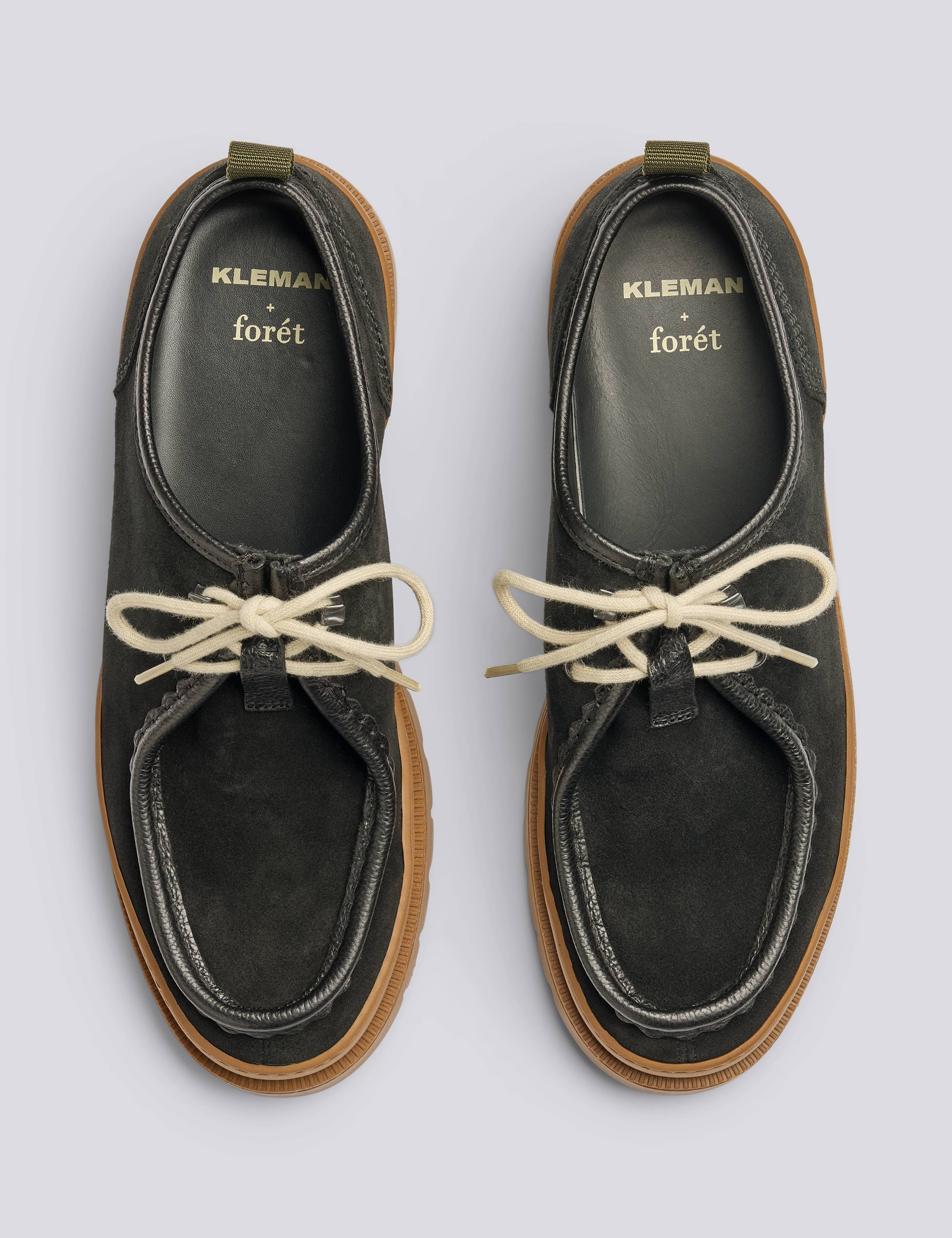 KLEMAN + FORÉT DERBY SHOES - BLACK - Image 6