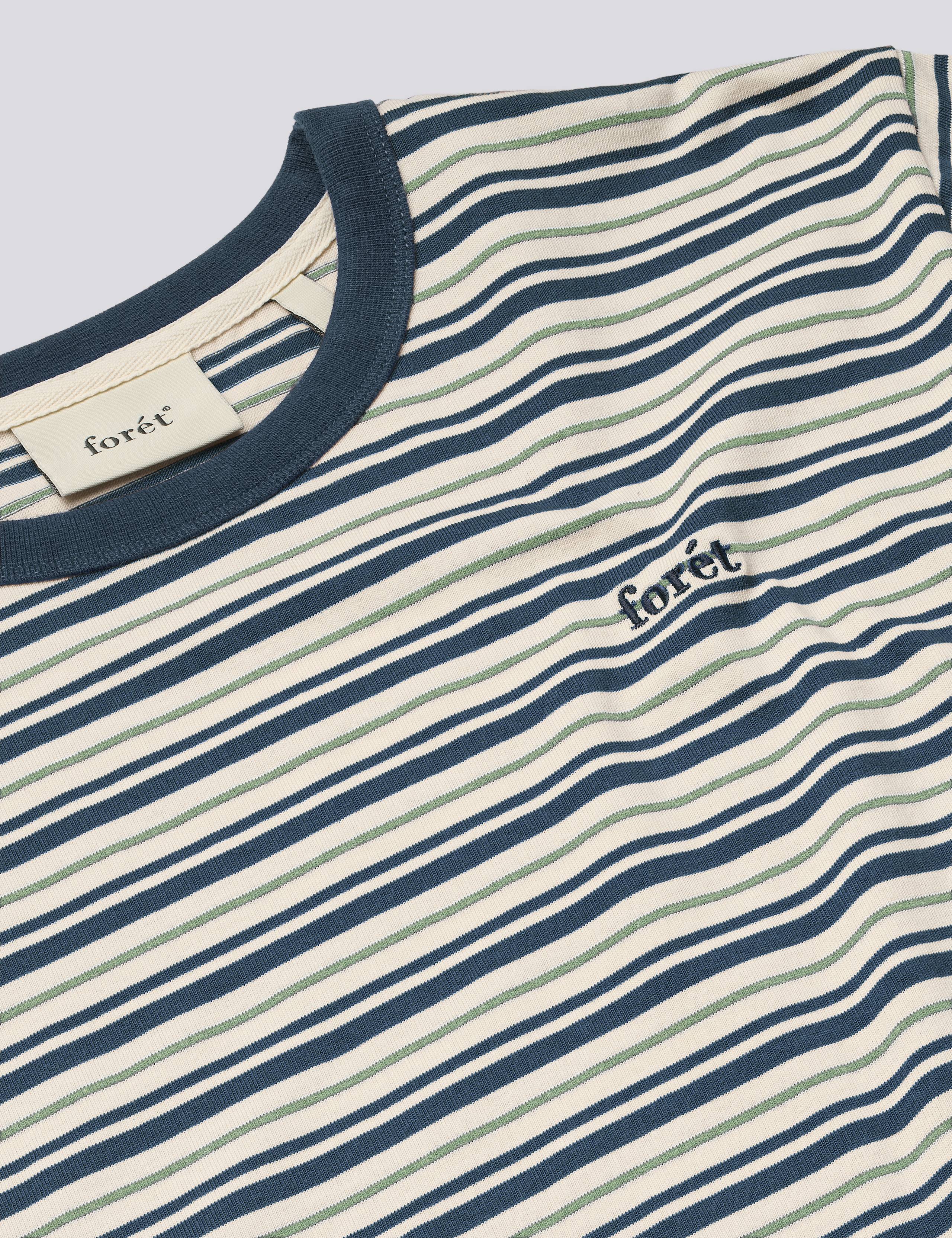 LOCH LONGSLEEVE - NAVY/GREEN OXIDE STRIPE - Image 2