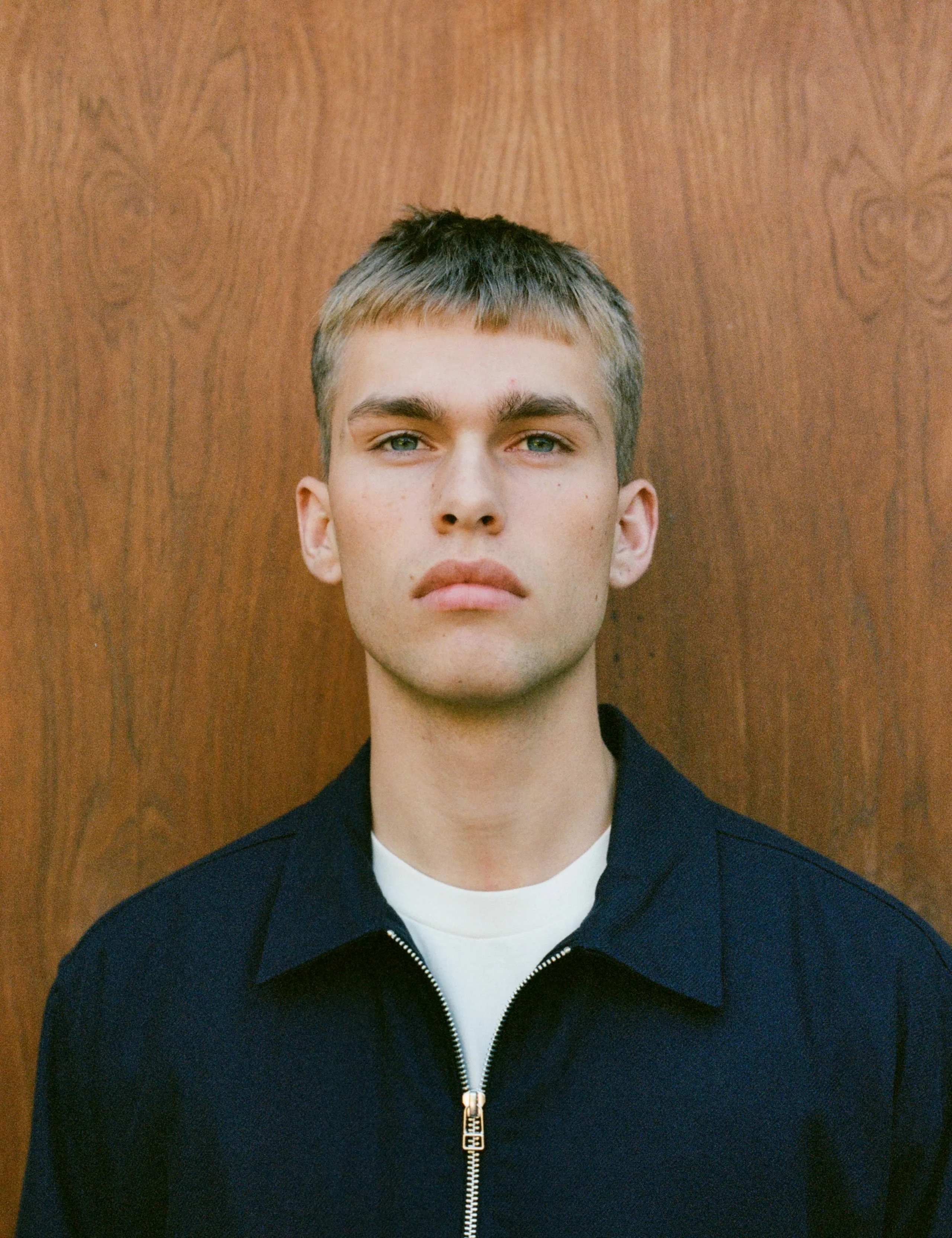 LOFT ZIP TWILL SHIRT - NAVY - Image 3