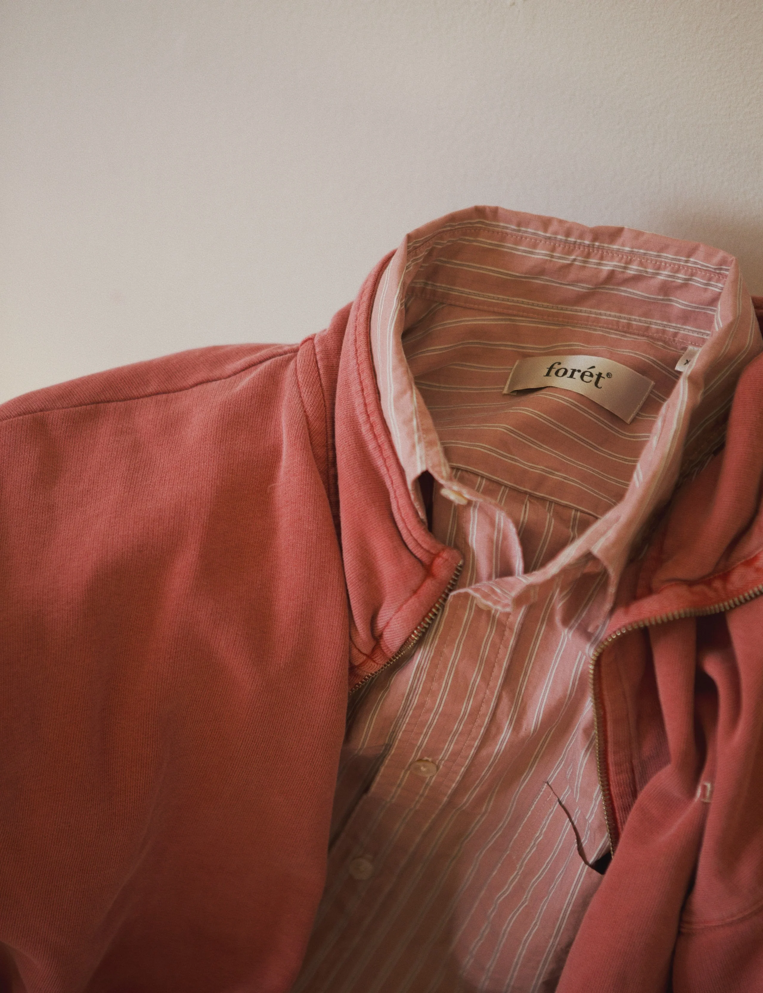 MAPLE REGULAR FIT POPLIN SHIRT - ROSE CLAY STRIPE - Image 2