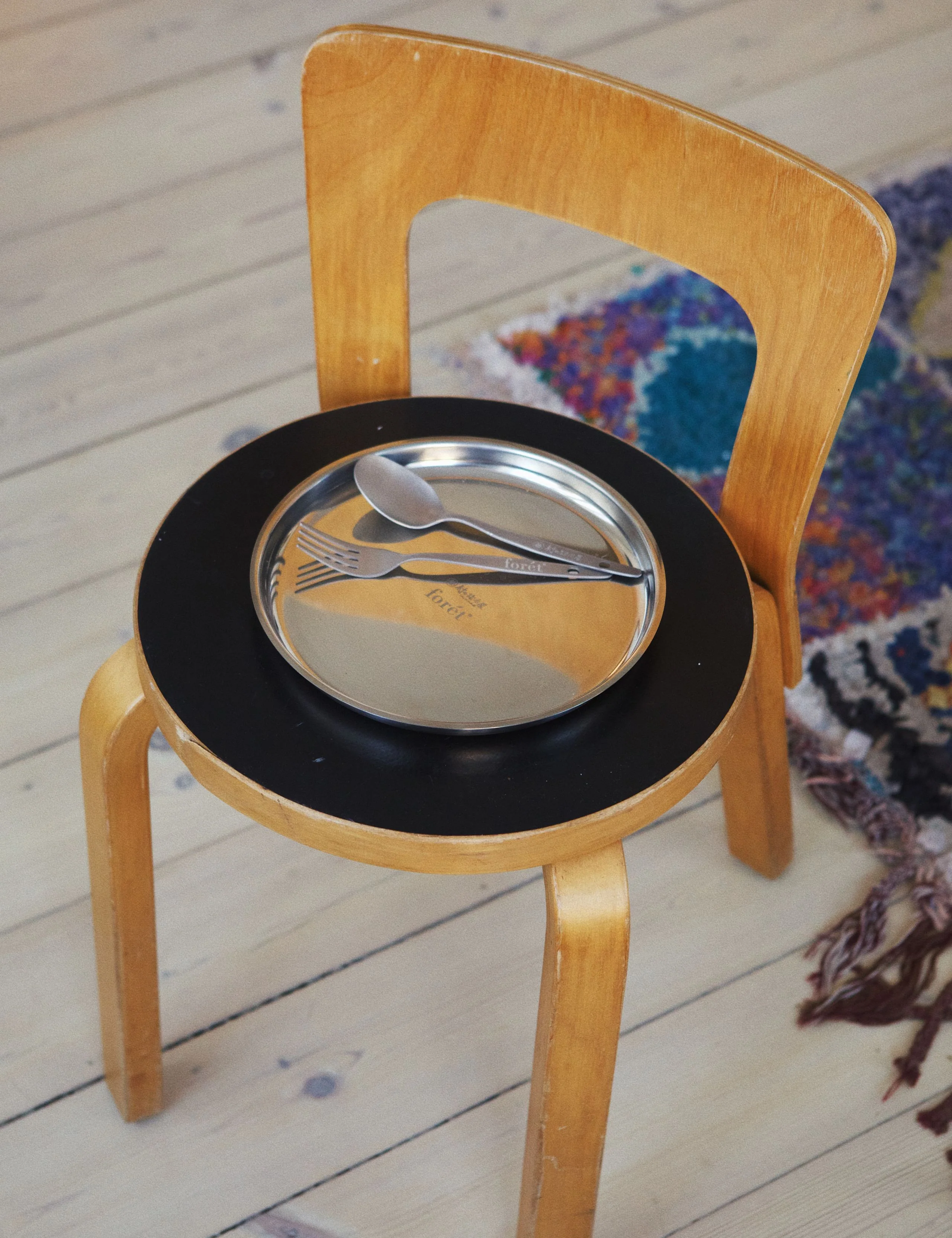 MURANOKAJIYA X FORÉT - FORK & SPOON SET - TITANIUM - Image 7