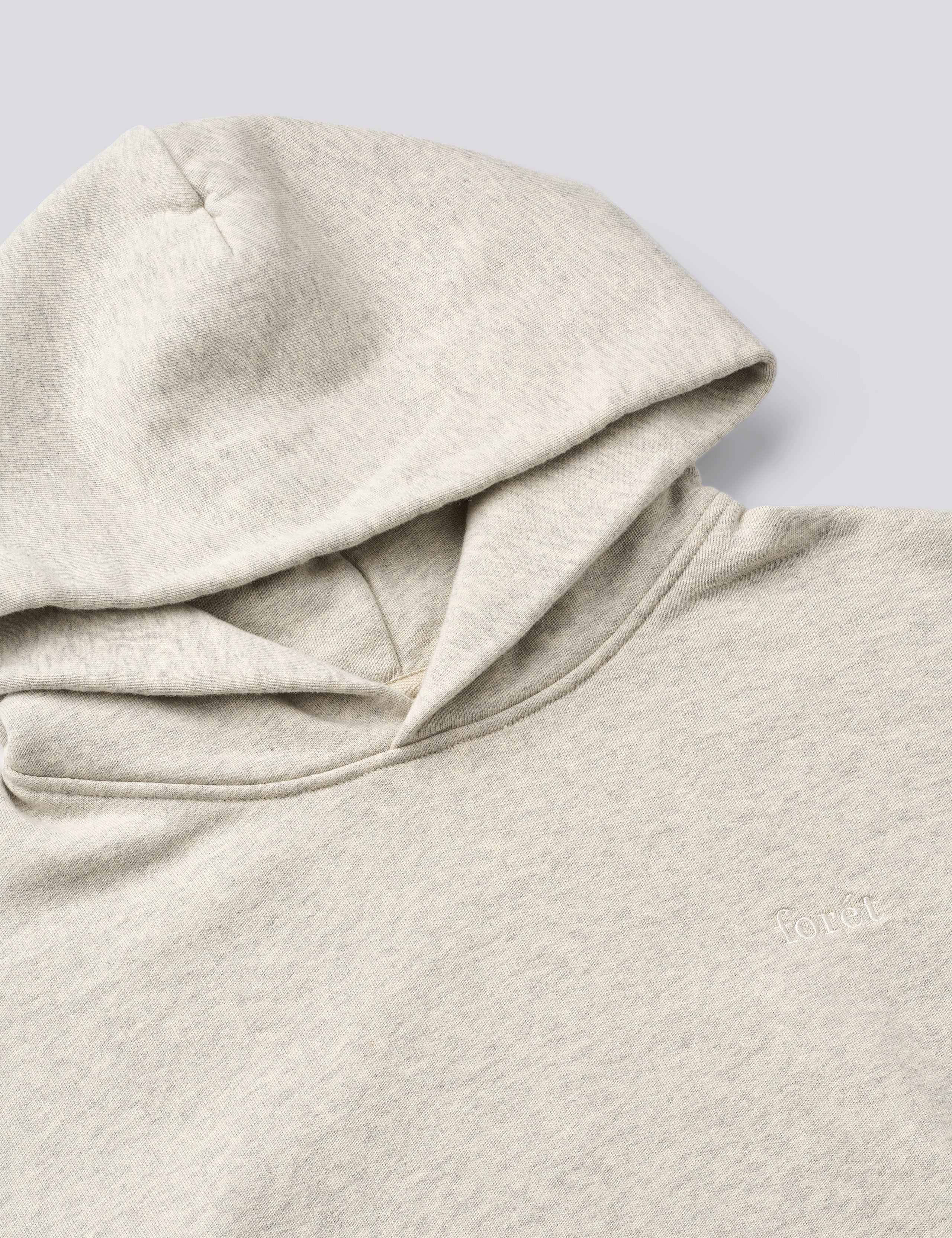 NOON HOODIE - SNOW MELANGE - Image 4