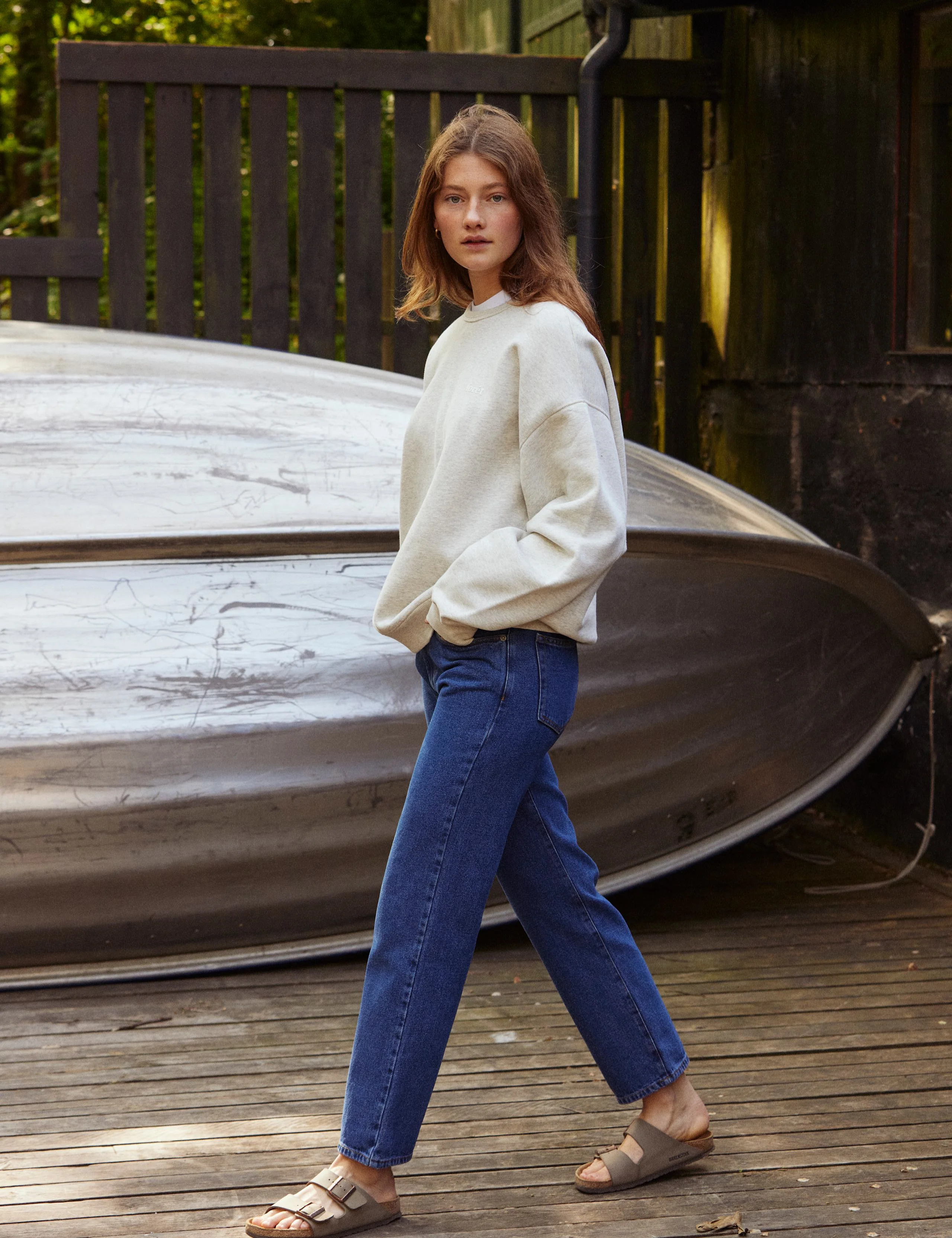 NOON SWEATSHIRT - SNOW MELANGE - Image 3
