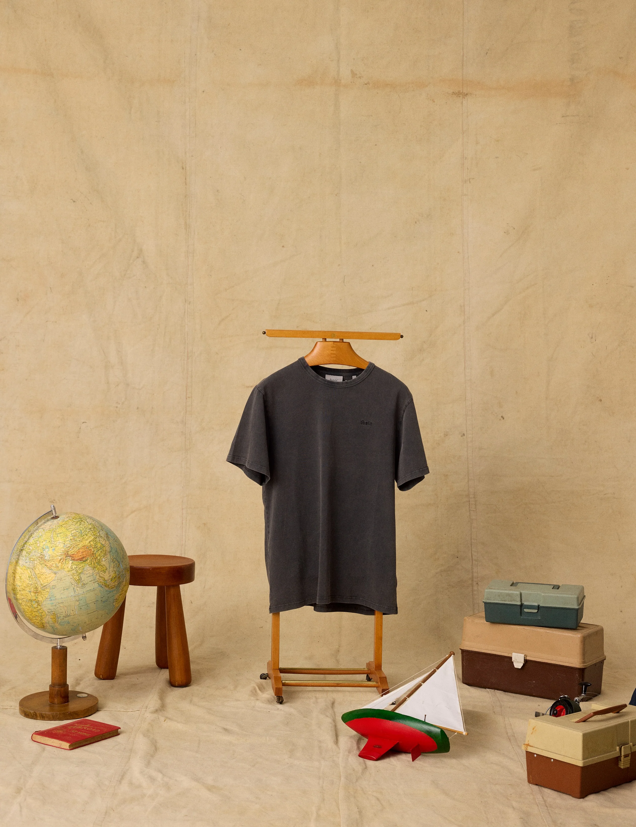 OAK FADED WASH T-SHIRT - DARK GREY - Image 3