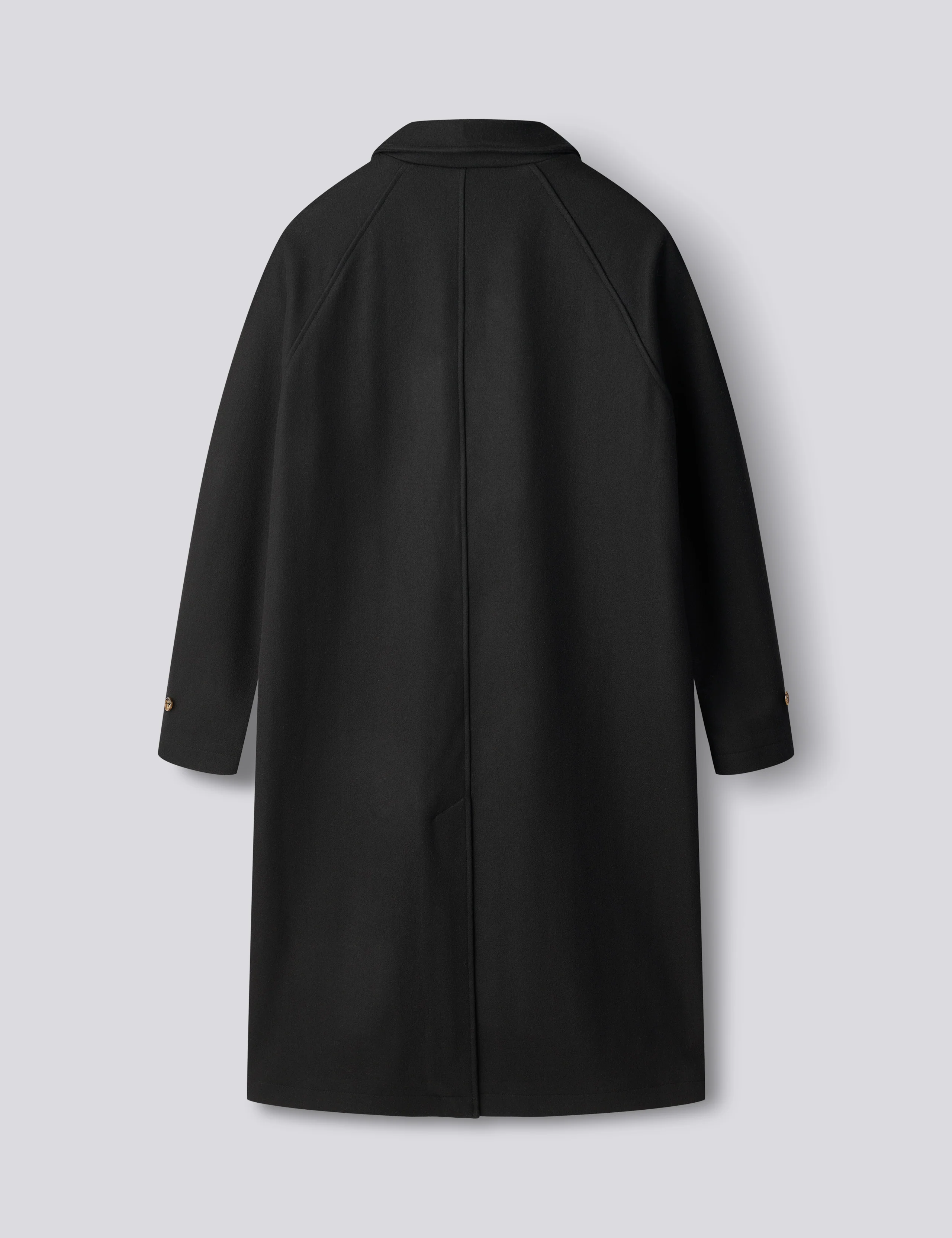 PINE WOOL COAT - BLACK - Image 7