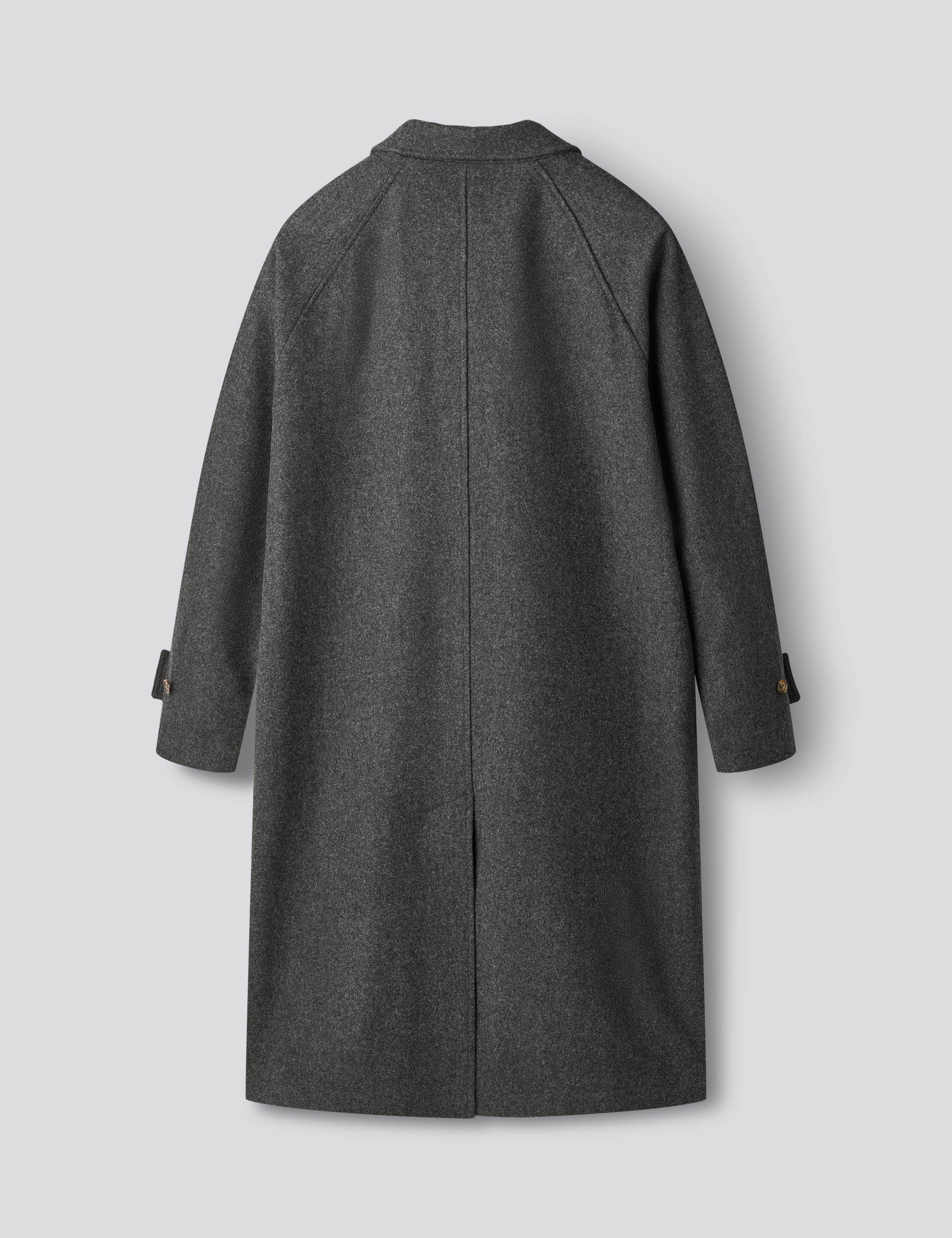 PINE WOOL COAT - DARK GREY MELANGE - Image 4