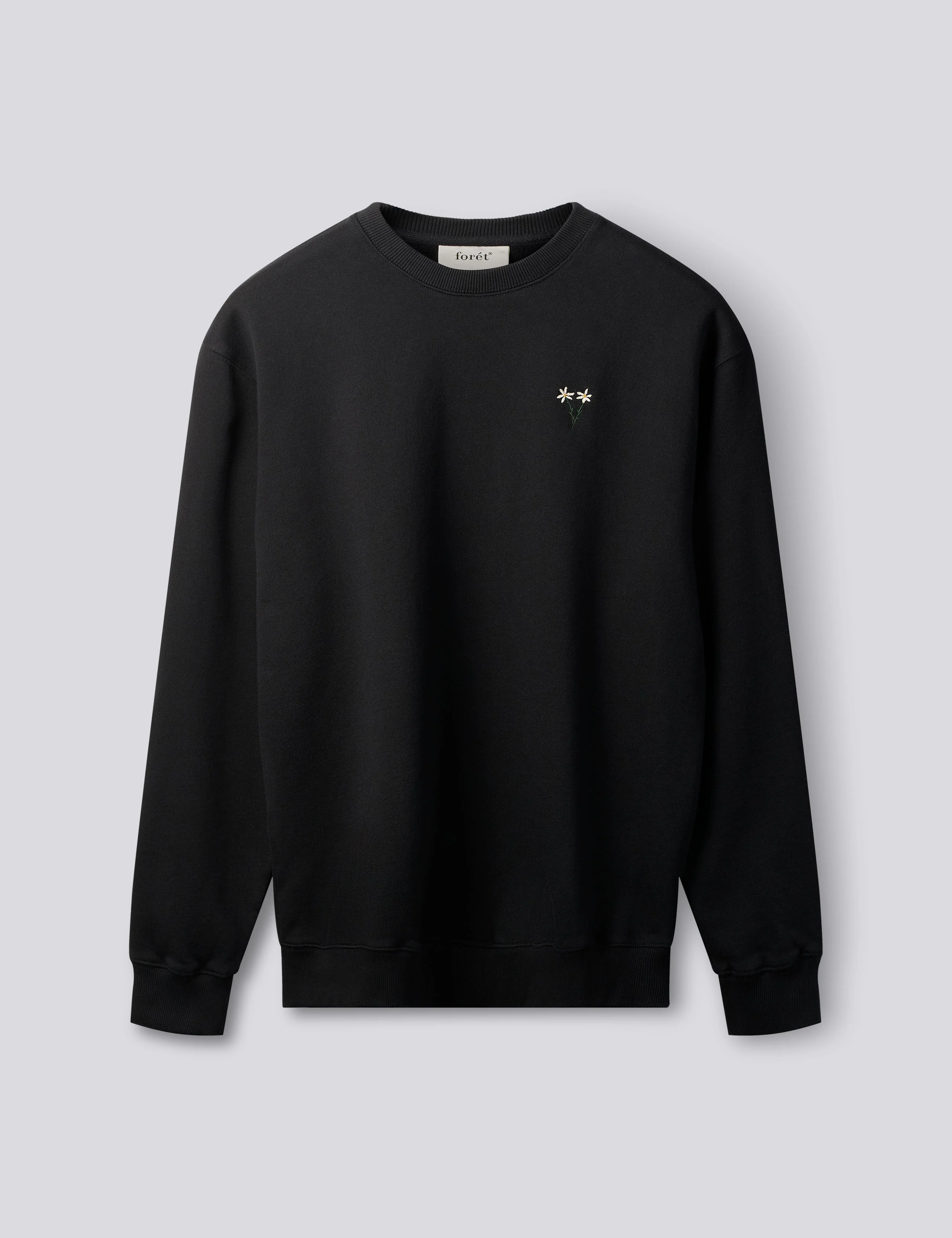 POSY SWEATSHIRT - BLACK