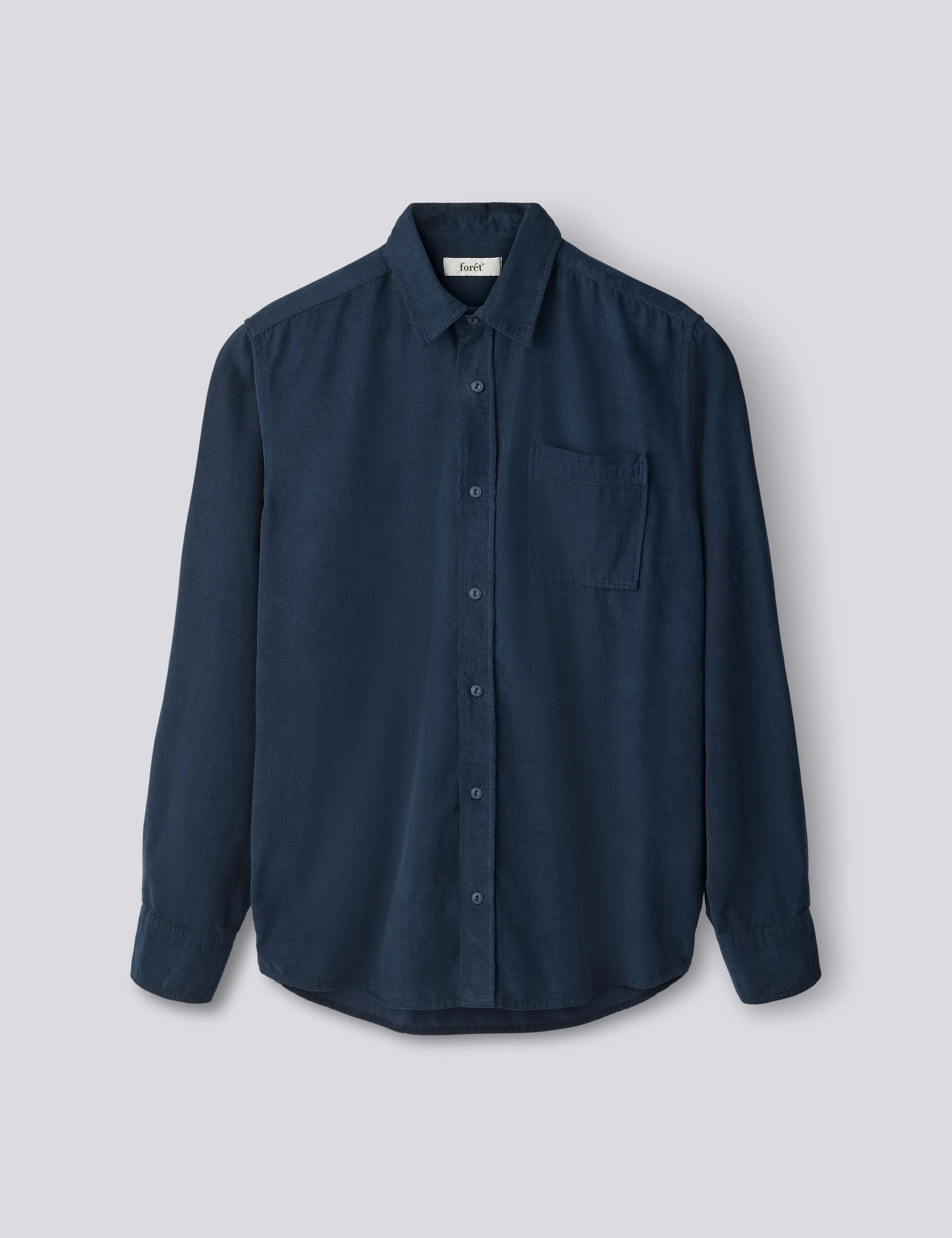 RIVER CORDUROY SHIRT - NAVY