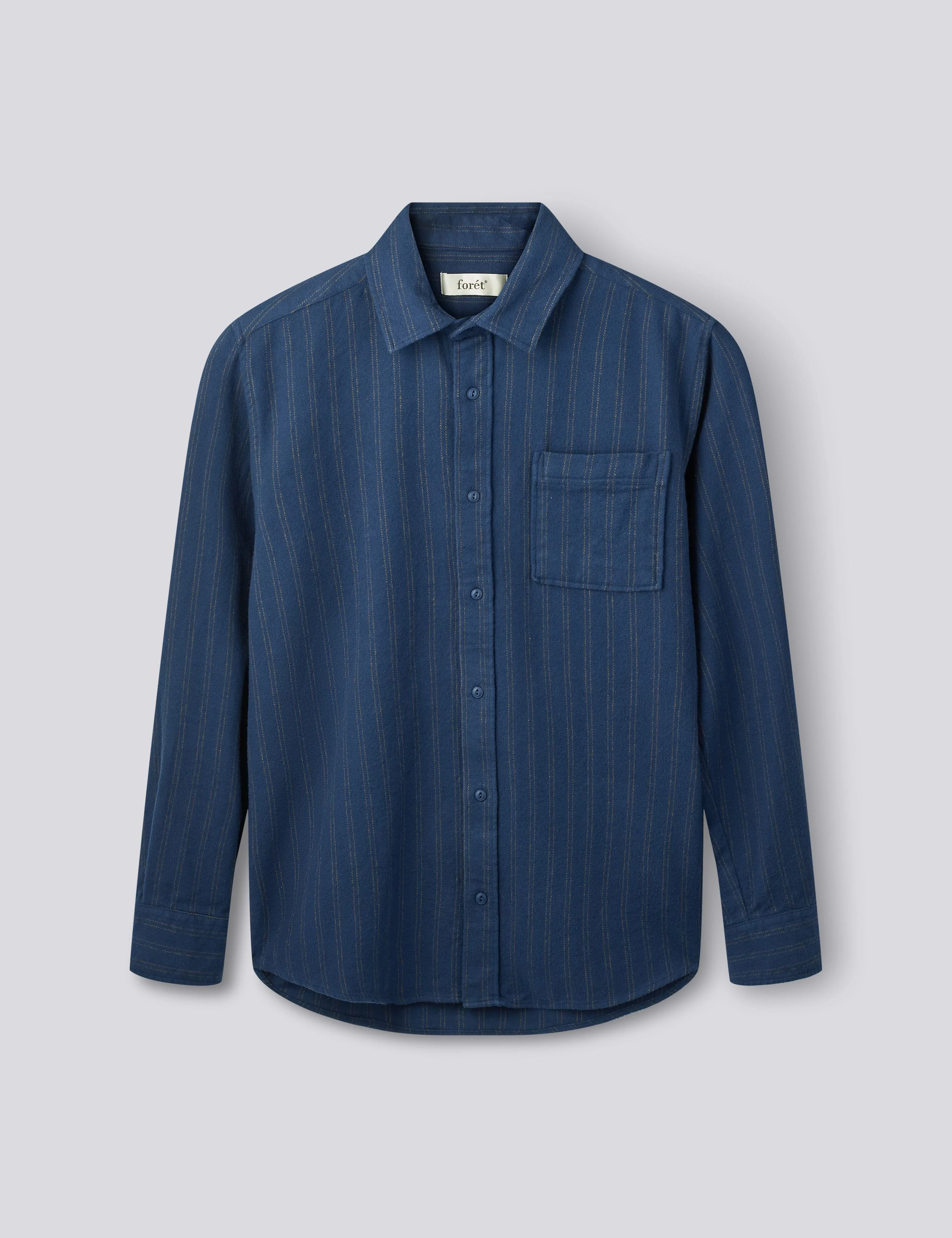 RIVER FLANNEL SHIRT - NAVY/EARTH