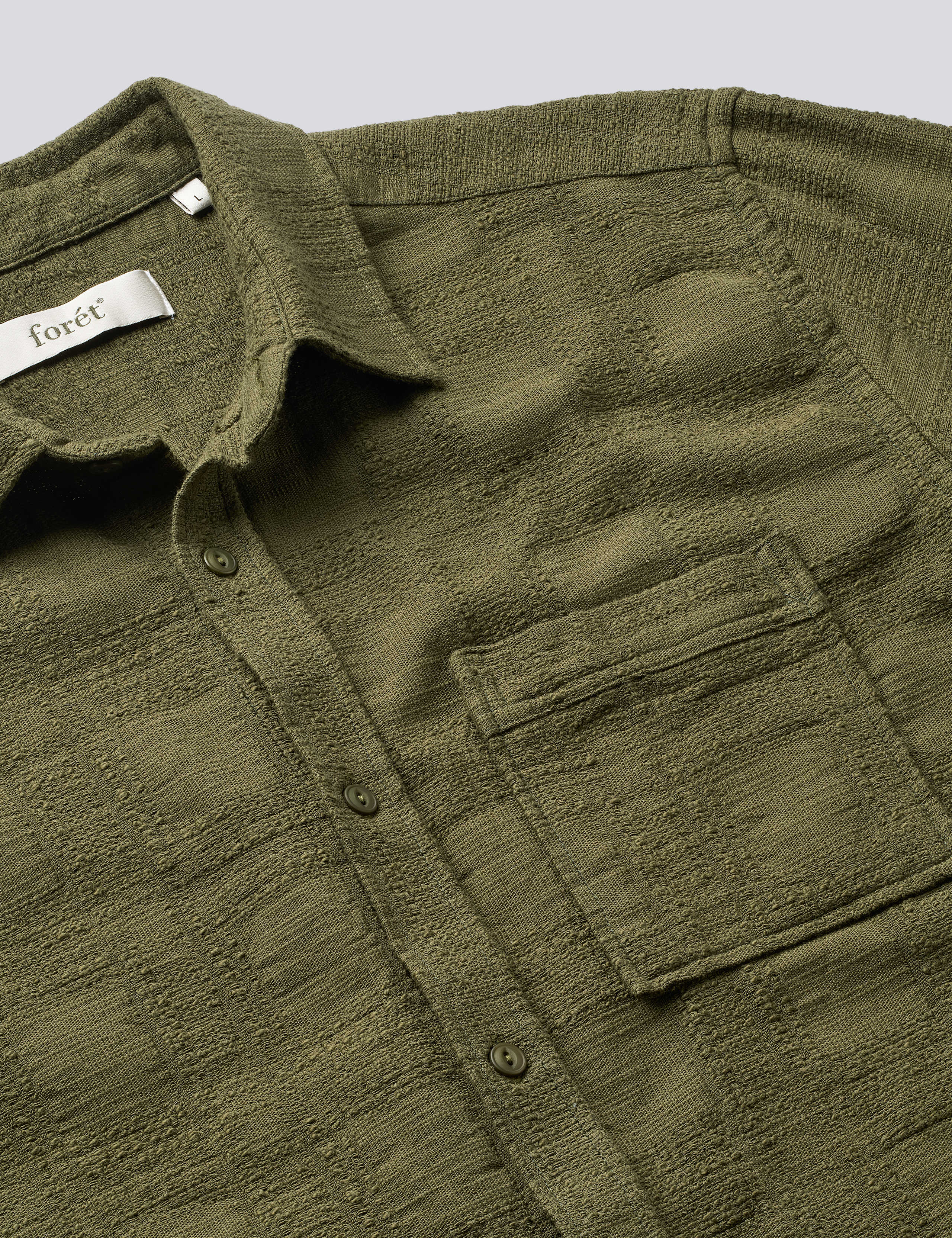 RIVER JACQUARD SHIRT - ARMY - Image 3