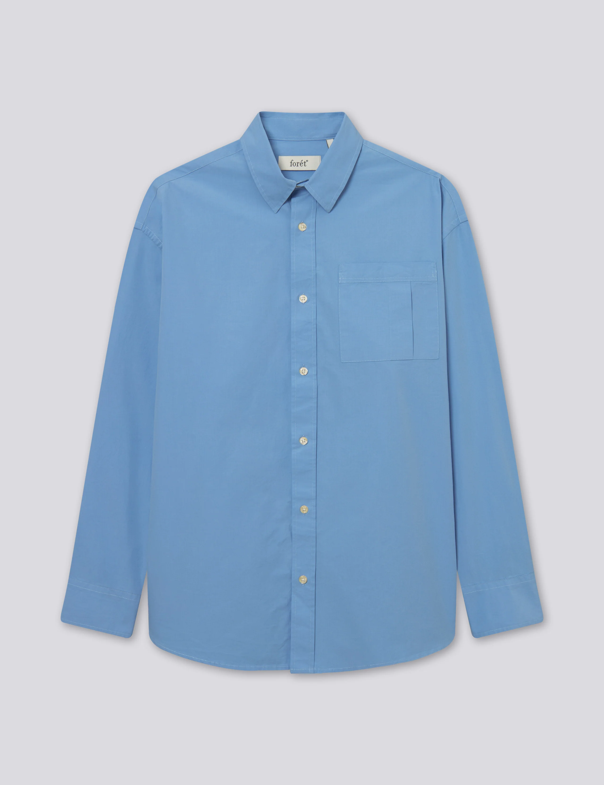 ROSE POPLIN SHIRT - LIGHT BLUE