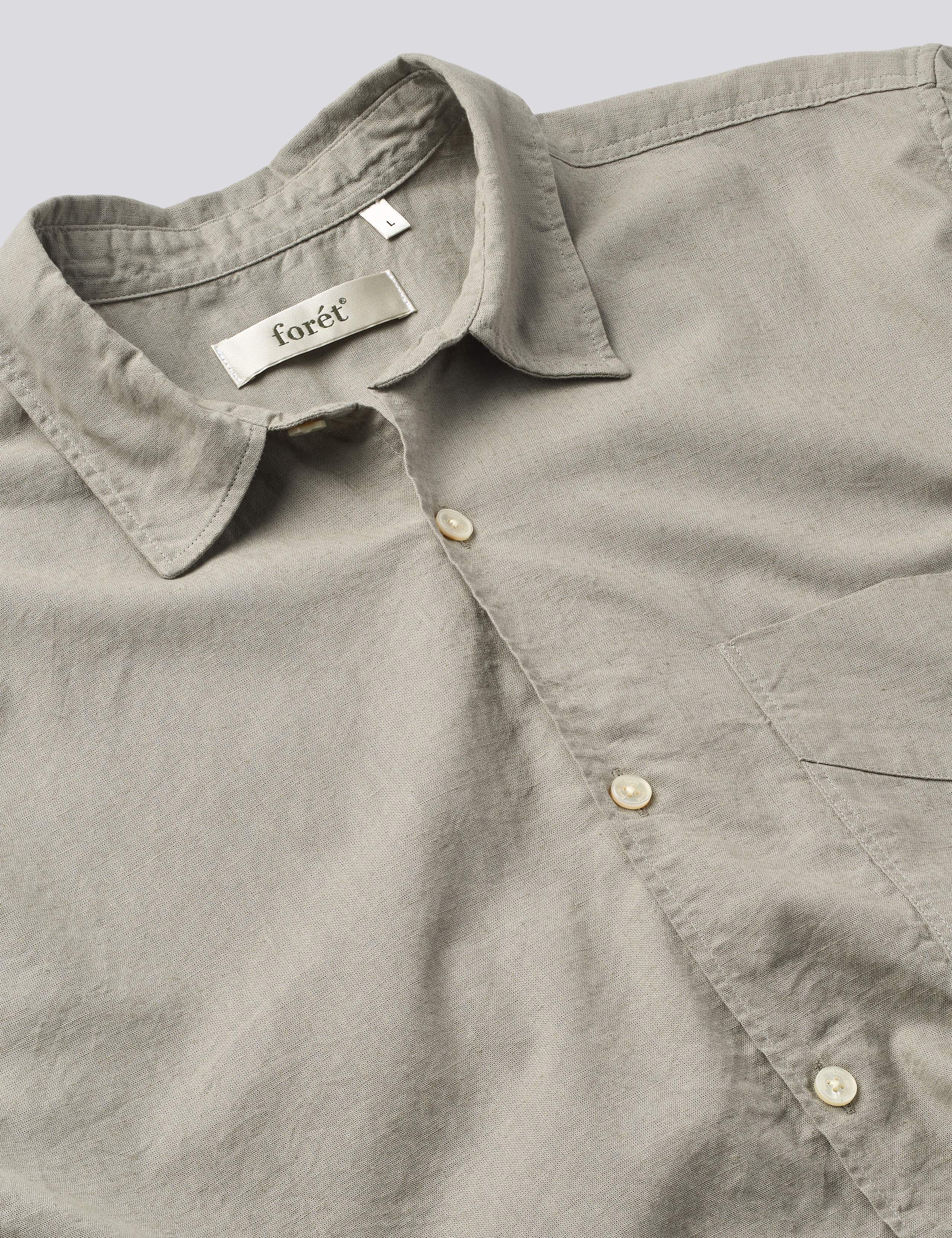SALT SS COTTON LINEN SHIRT - SAND - Image 2